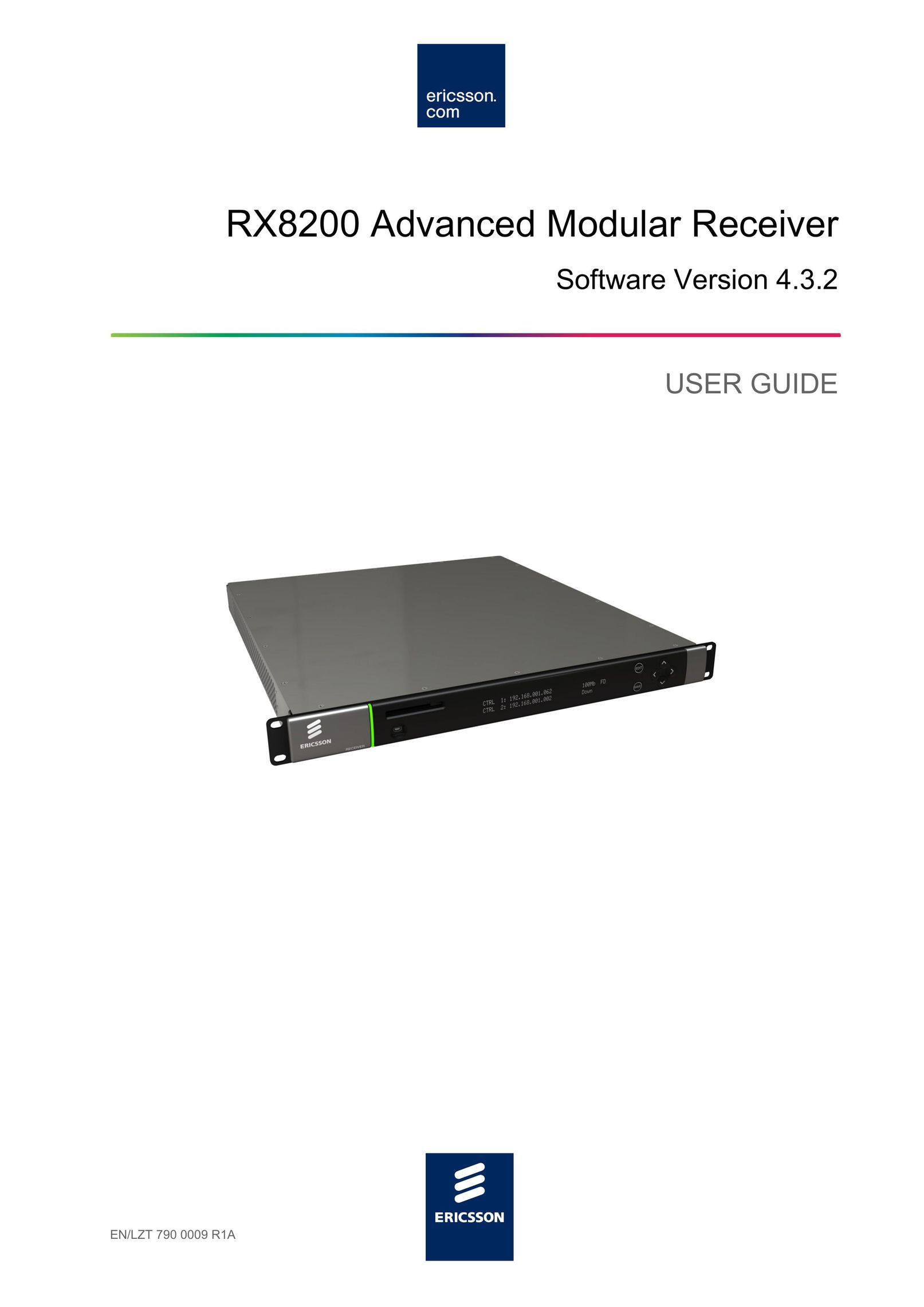 Ericsson RX8200 Stereo Receiver User Manual