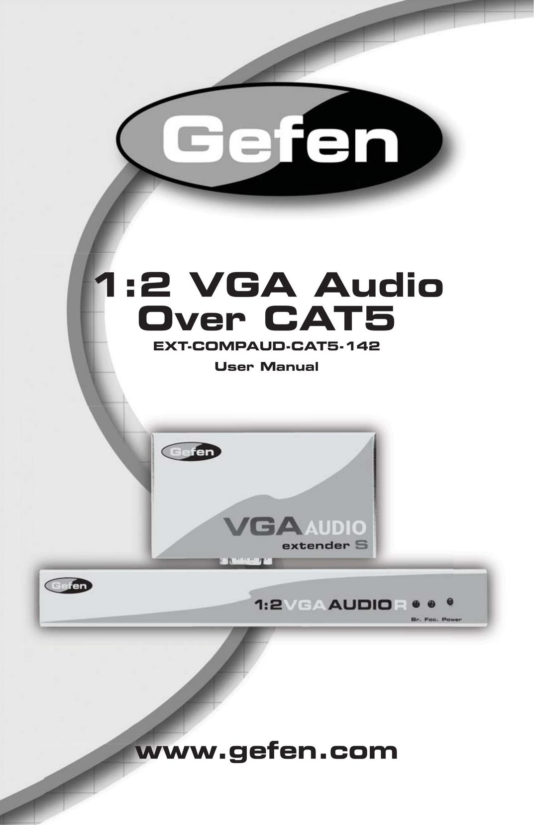Gefen EXT-COMPAUD-CAT5-142 Stereo Receiver User Manual