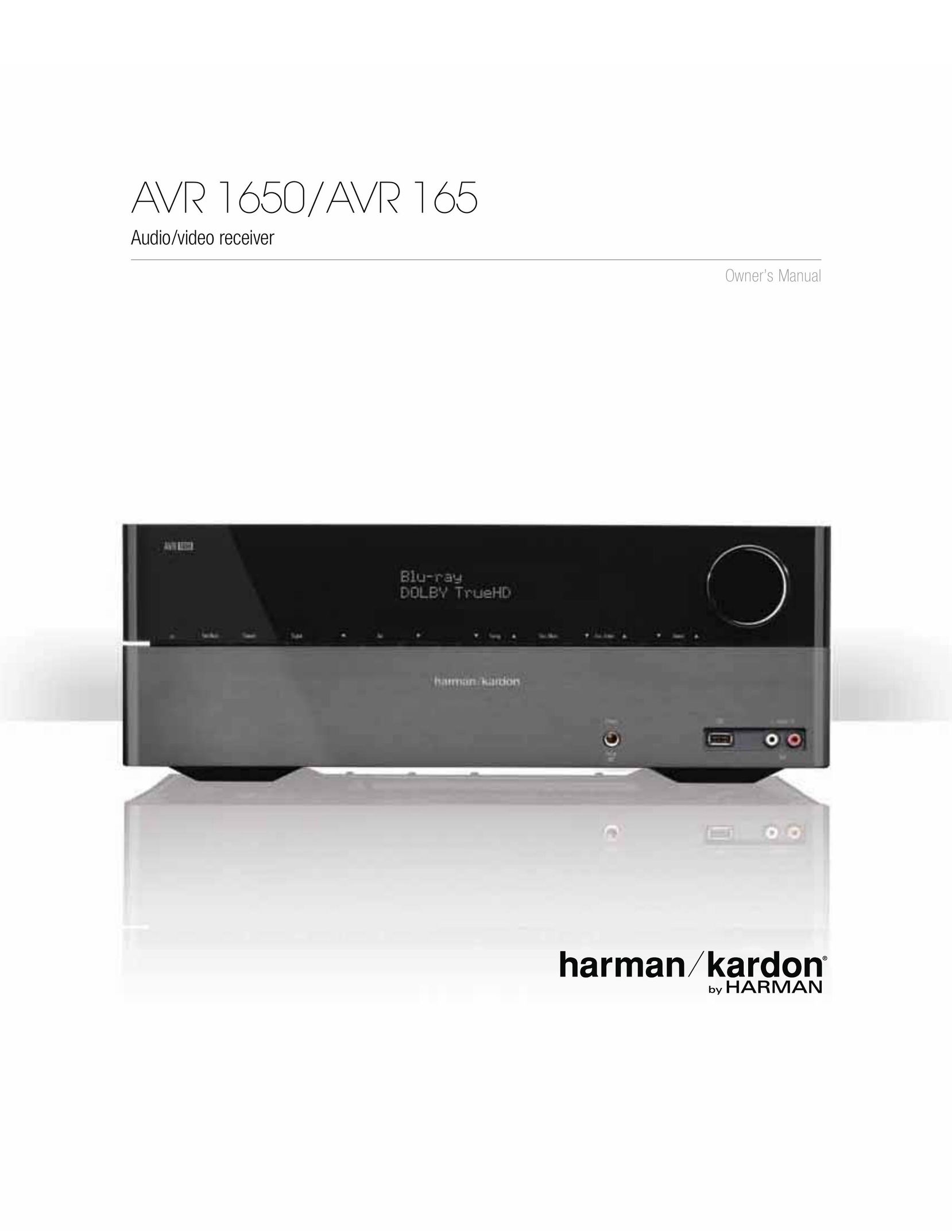 Harman-Kardon AVR 165 Stereo Receiver User Manual