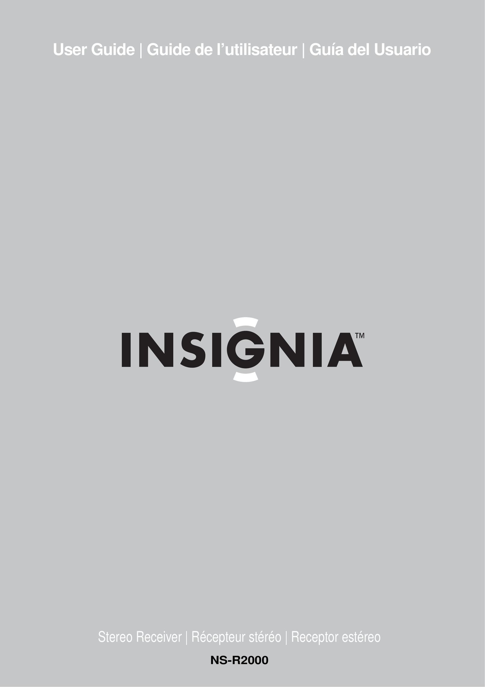 Insignia NS-R2000 Stereo Receiver User Manual