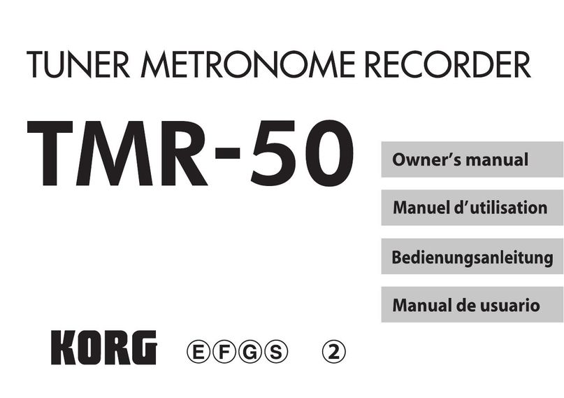 Korg TMR-50 Stereo Receiver User Manual