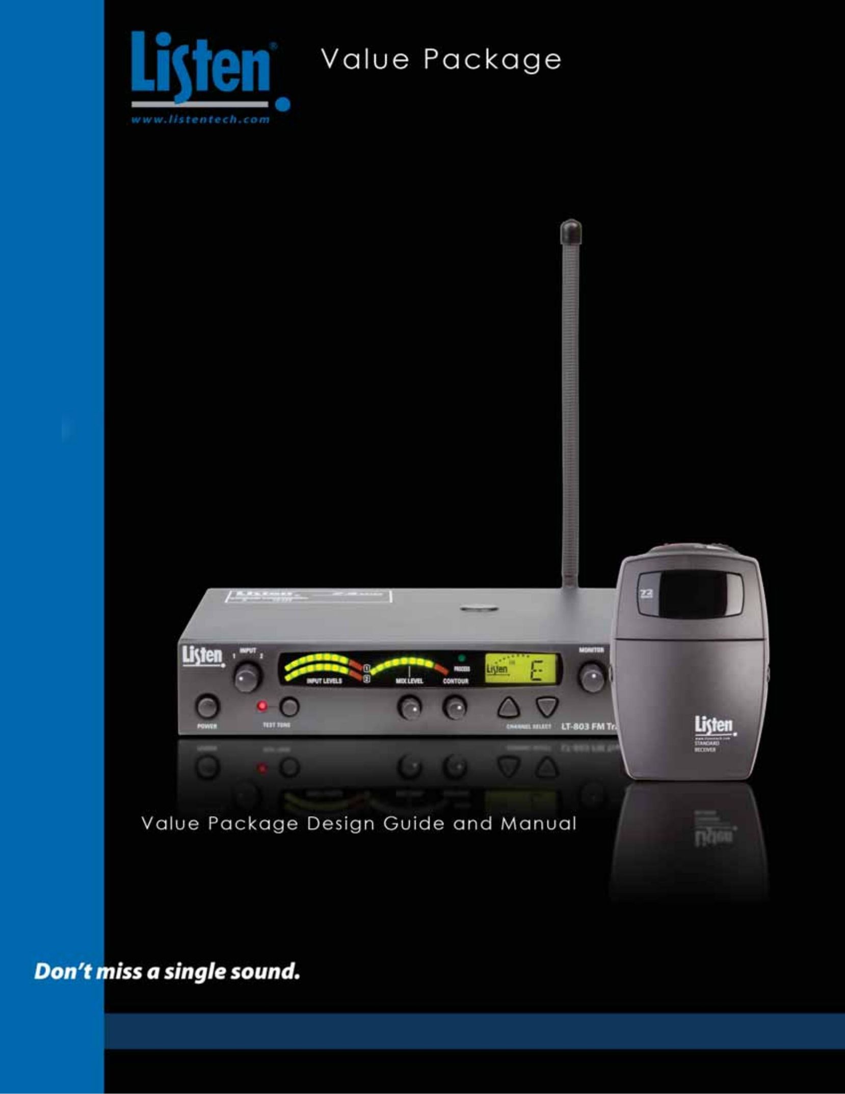 Listen Technologies LA-123 90 Stereo Receiver User Manual