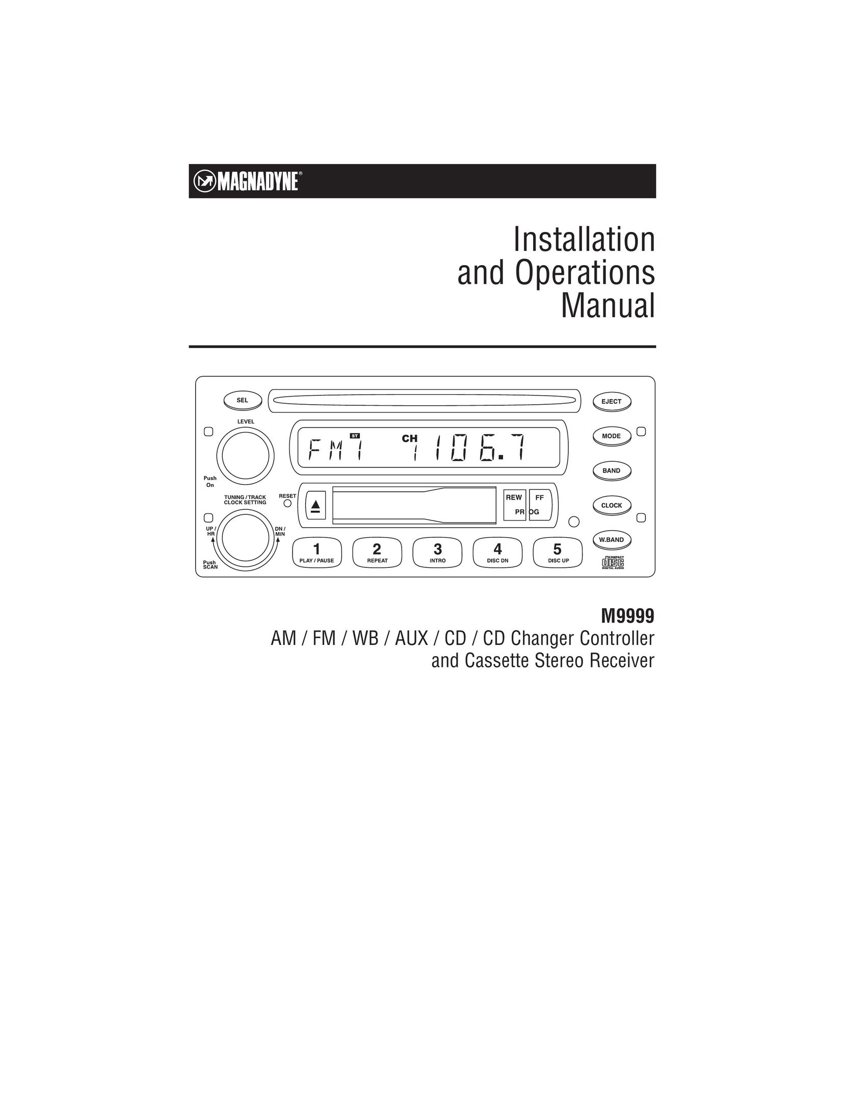 Magnadyne M9999 Stereo Receiver User Manual