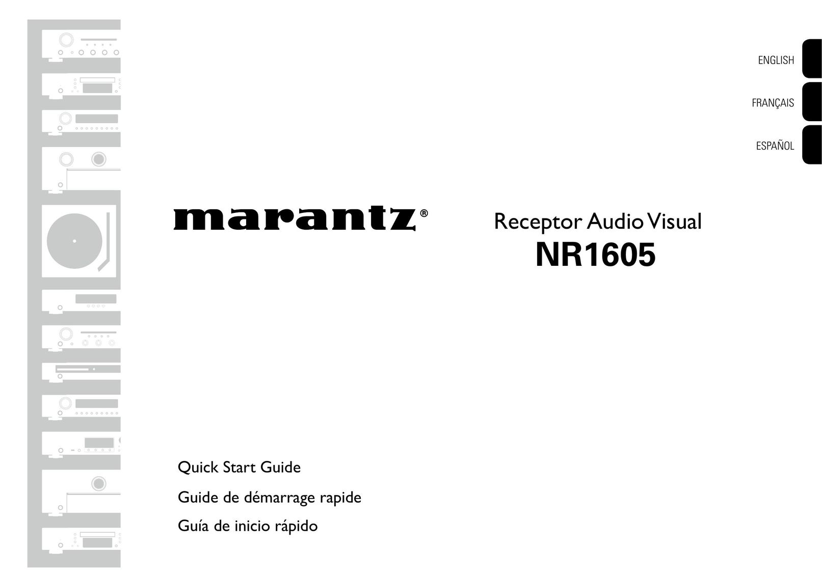 Marantz NR1605 Stereo Receiver User Manual