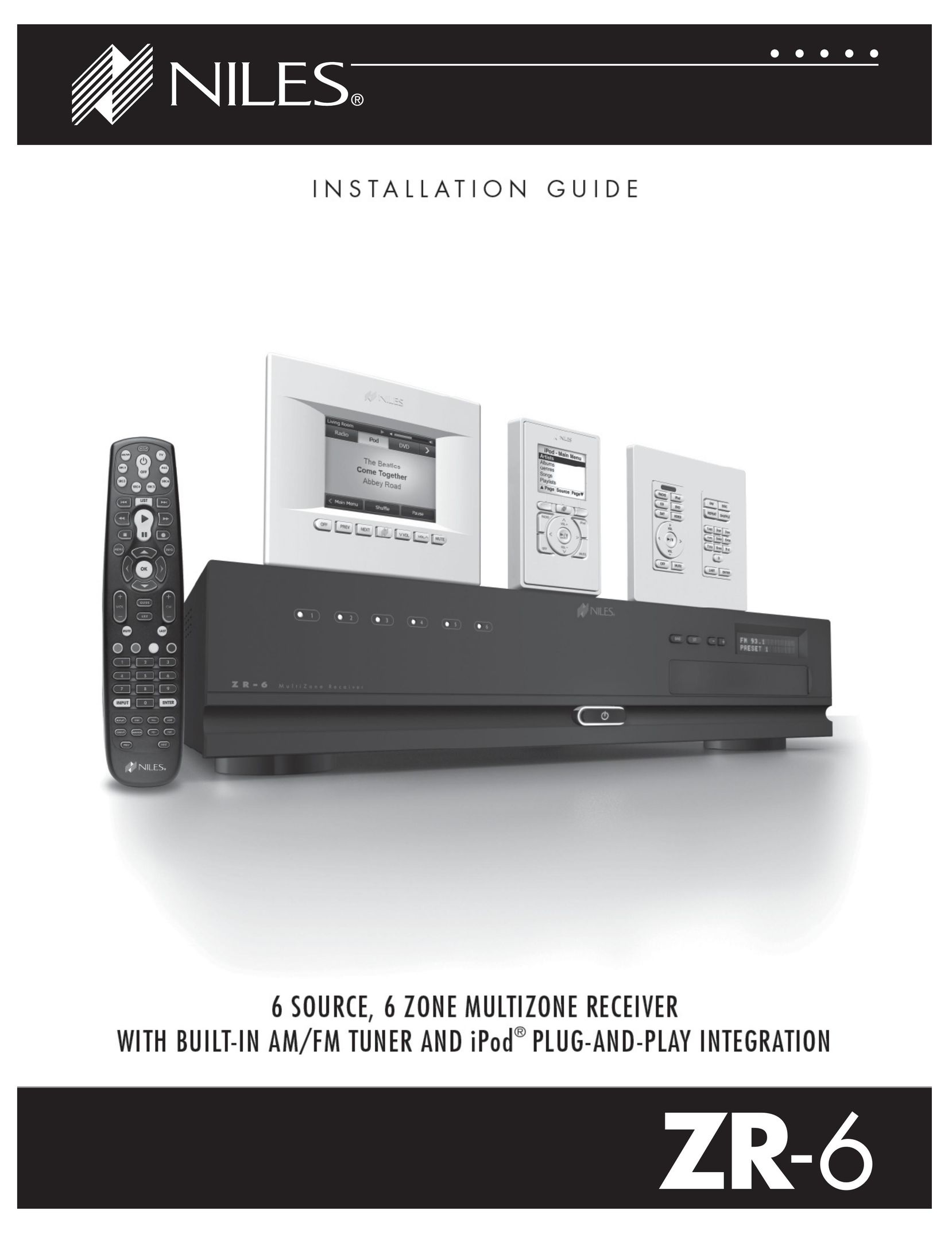 Niles Audio ZR-6 Stereo Receiver User Manual