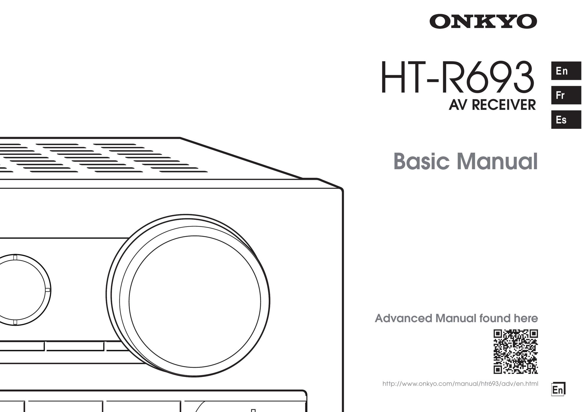 Onkyo HT-R693 Stereo Receiver User Manual