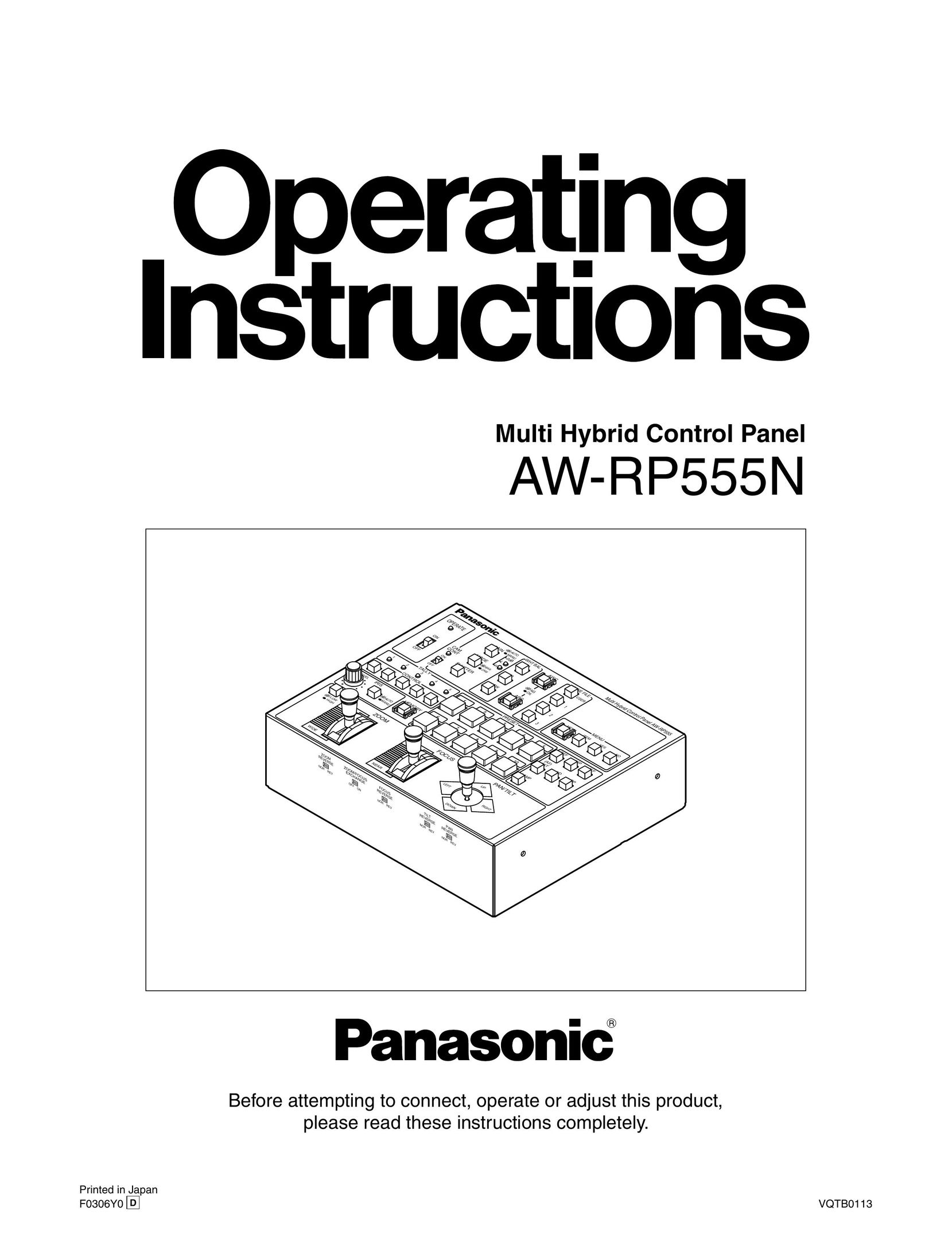 Panasonic AW-RP555N Stereo Receiver User Manual