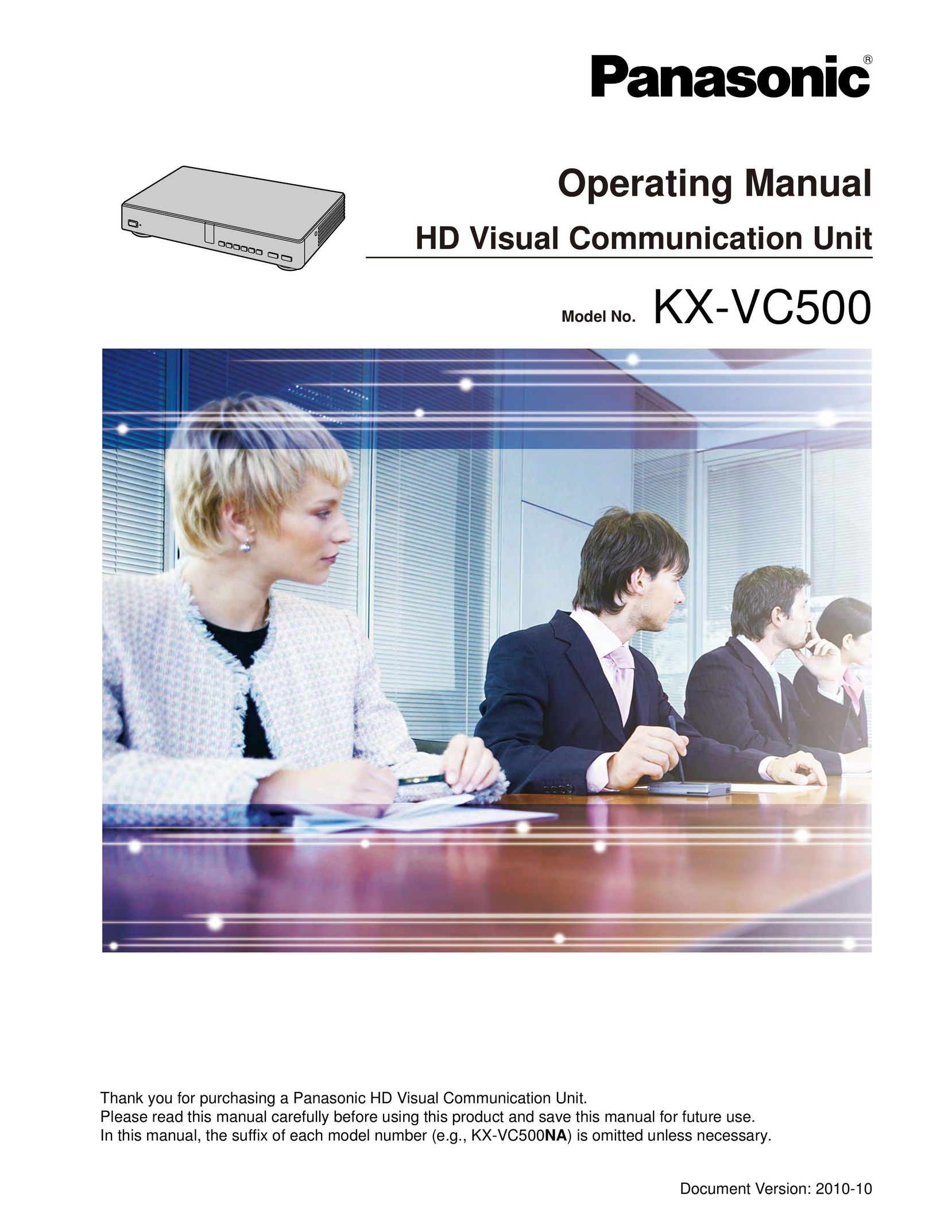 Panasonic KX-VC500 Stereo Receiver User Manual