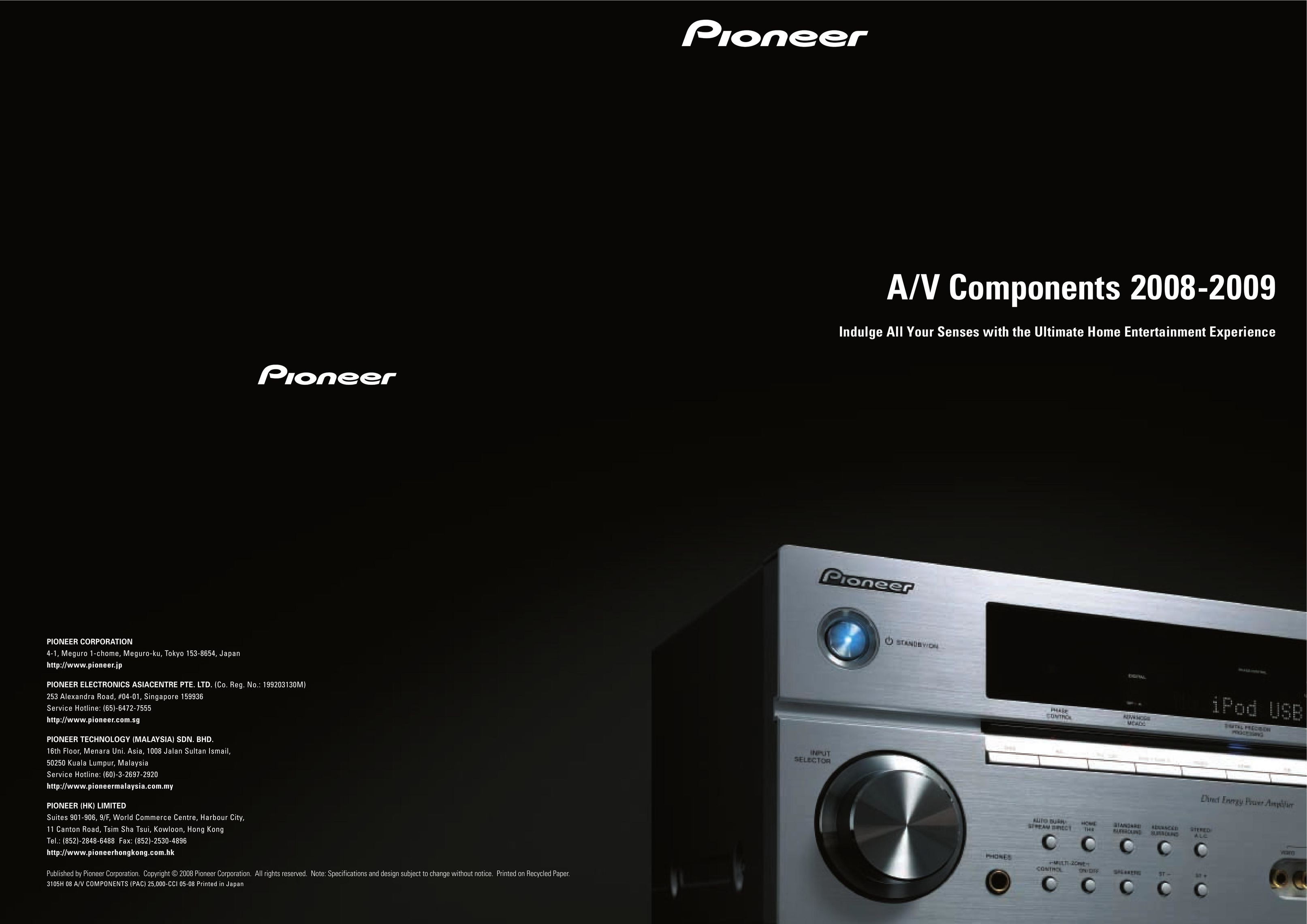 Pioneer DVR-340H-S Stereo Receiver User Manual