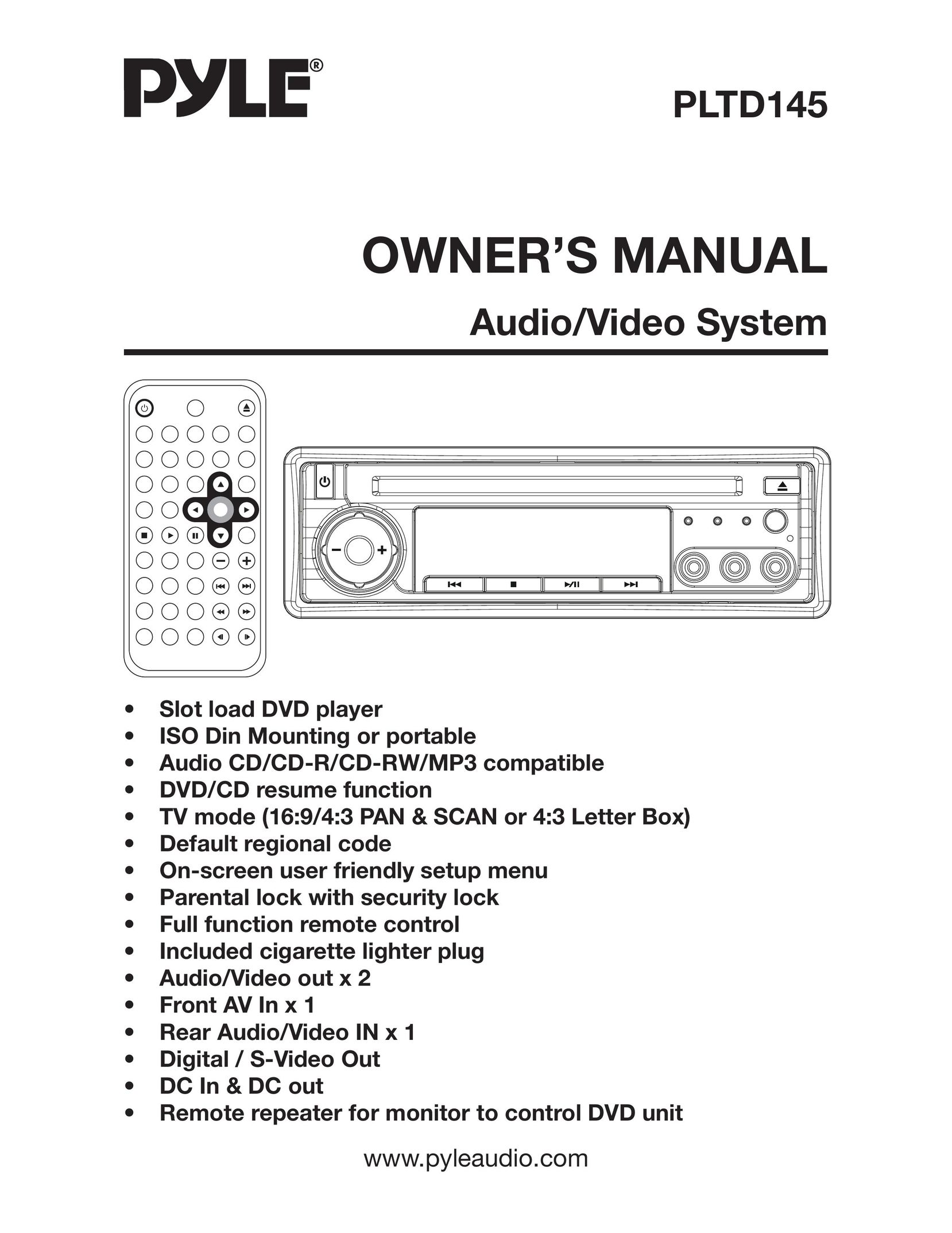 Radio Shack PLTD145 Stereo Receiver User Manual
