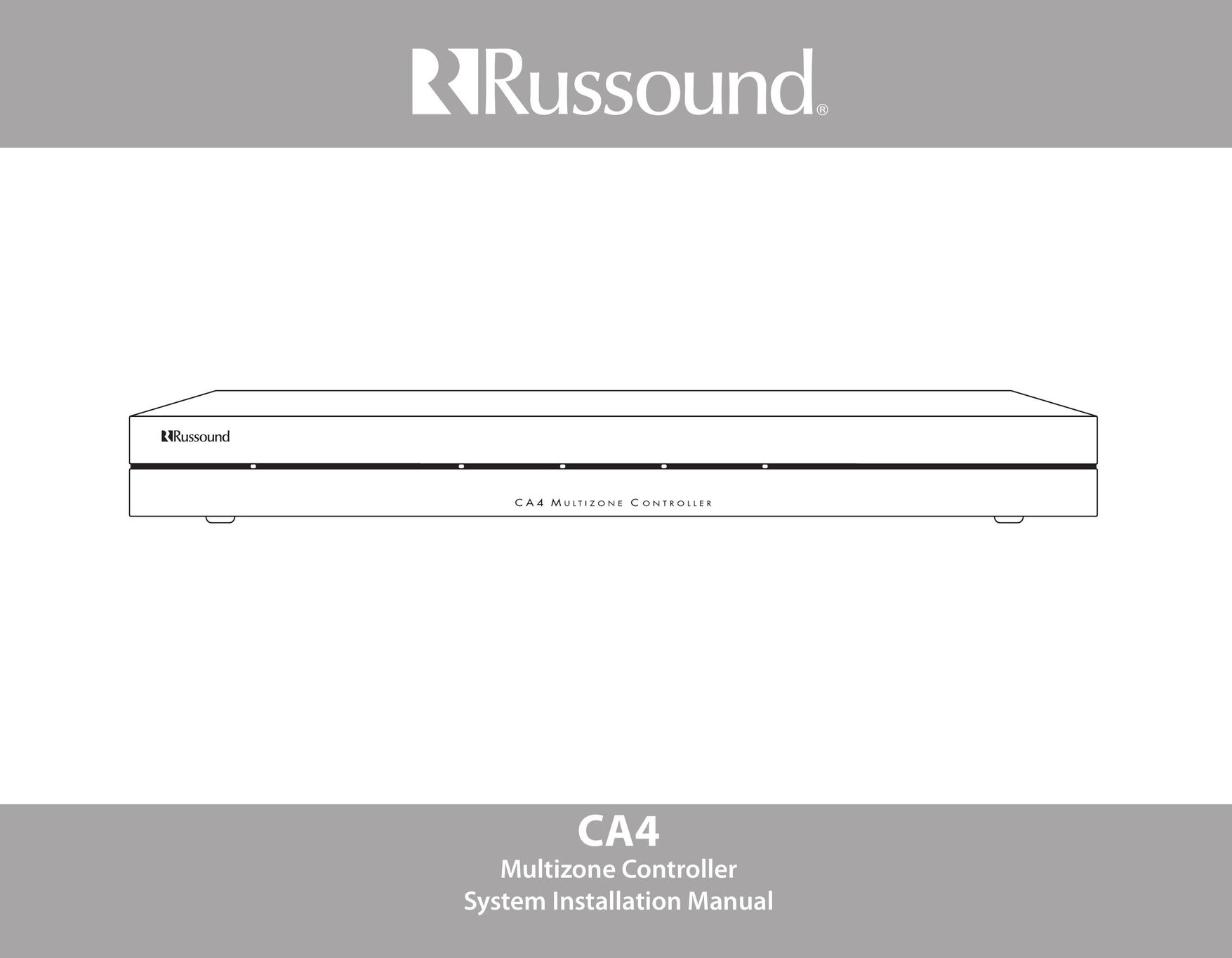 Russound CA4 Stereo Receiver User Manual