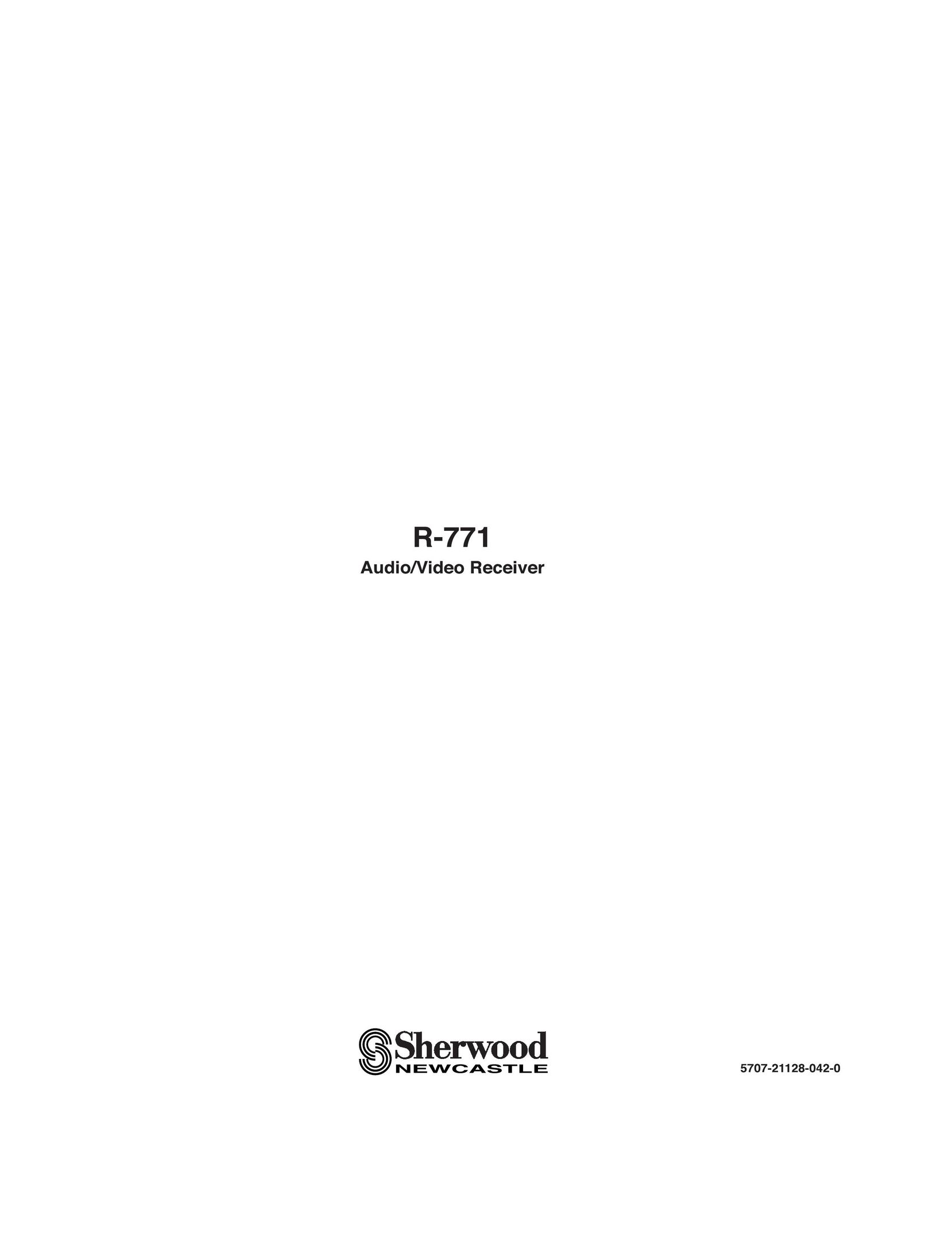 Sherwood R-771 Stereo Receiver User Manual