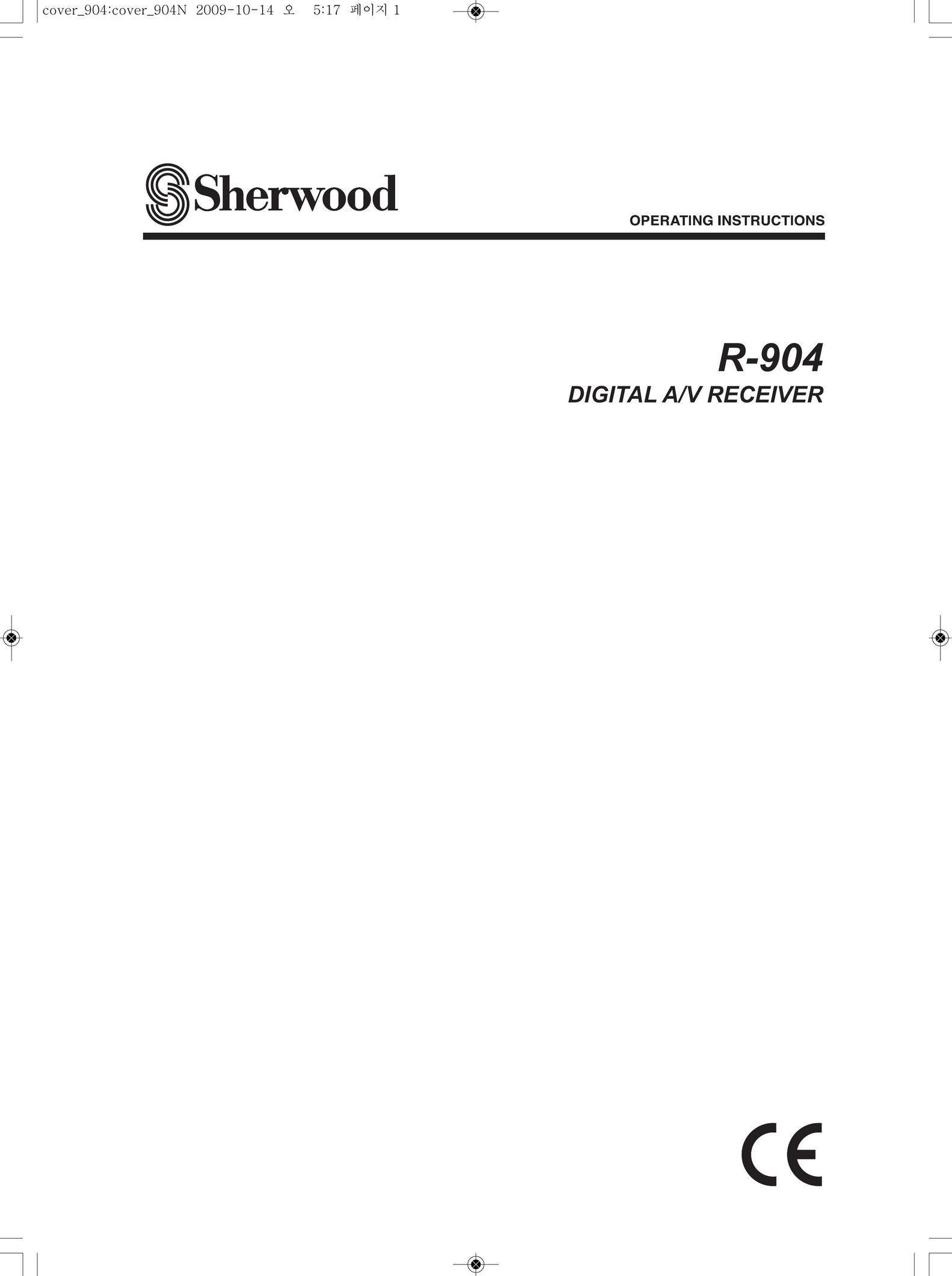 Sherwood R-904 Stereo Receiver User Manual