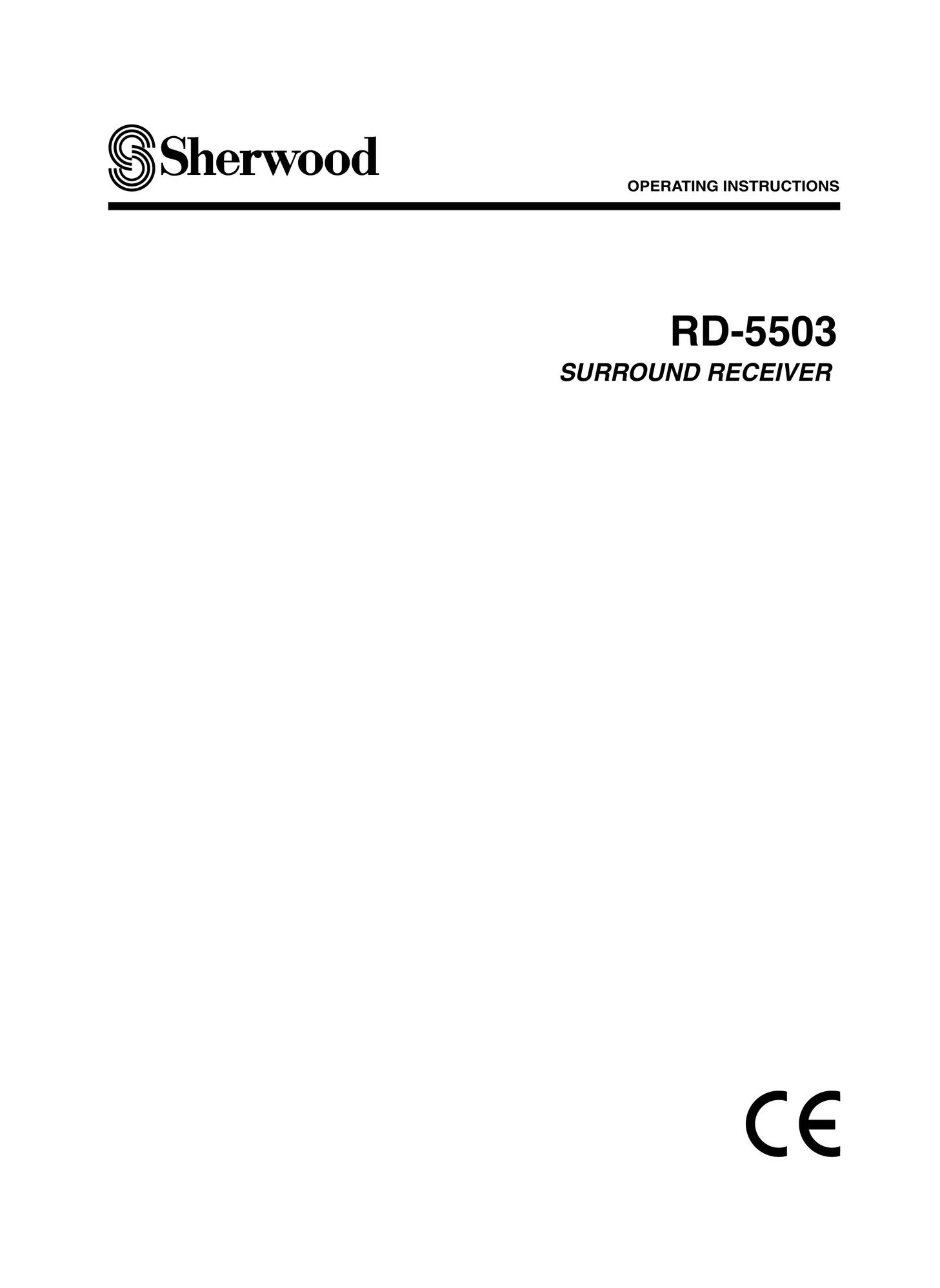 Sherwood RD-5503 Stereo Receiver User Manual