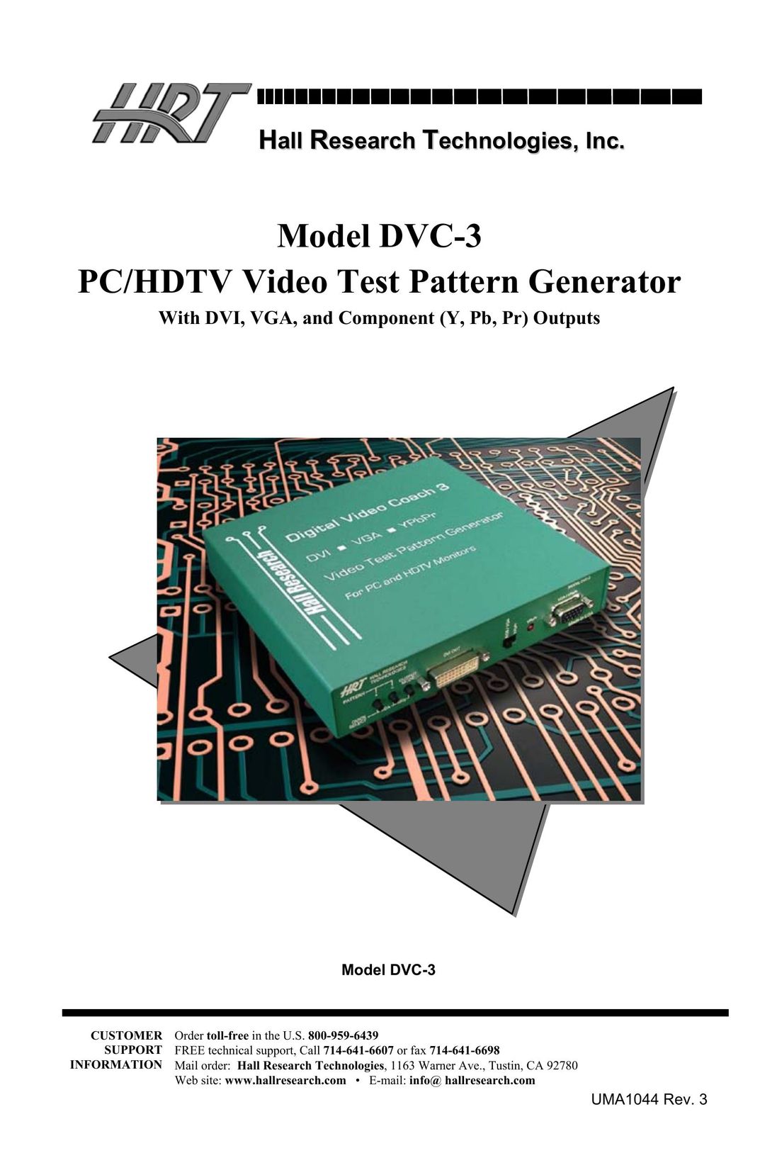 Sun Microsystems DVC-3 Stereo Receiver User Manual