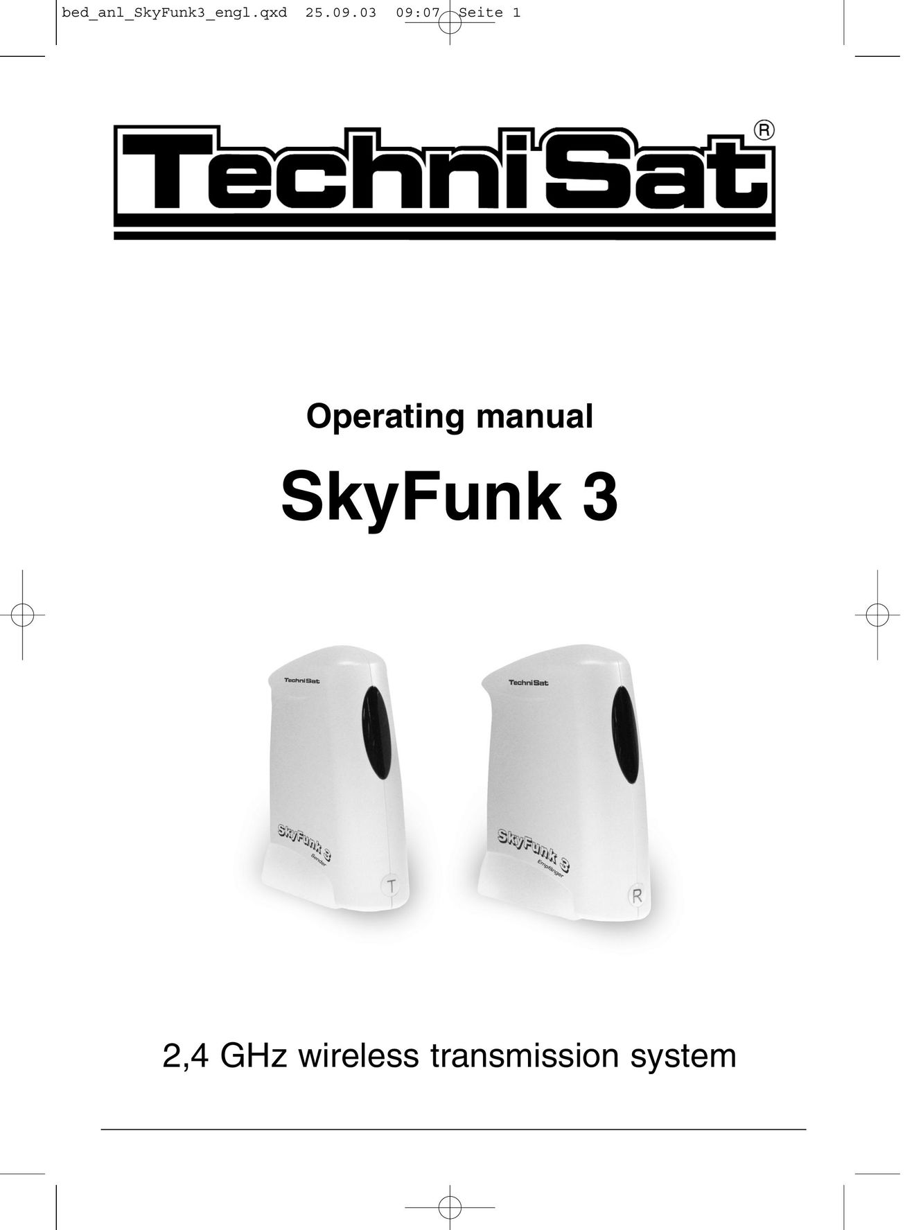 TechniSat SkyFunk 3 2 Stereo Receiver User Manual