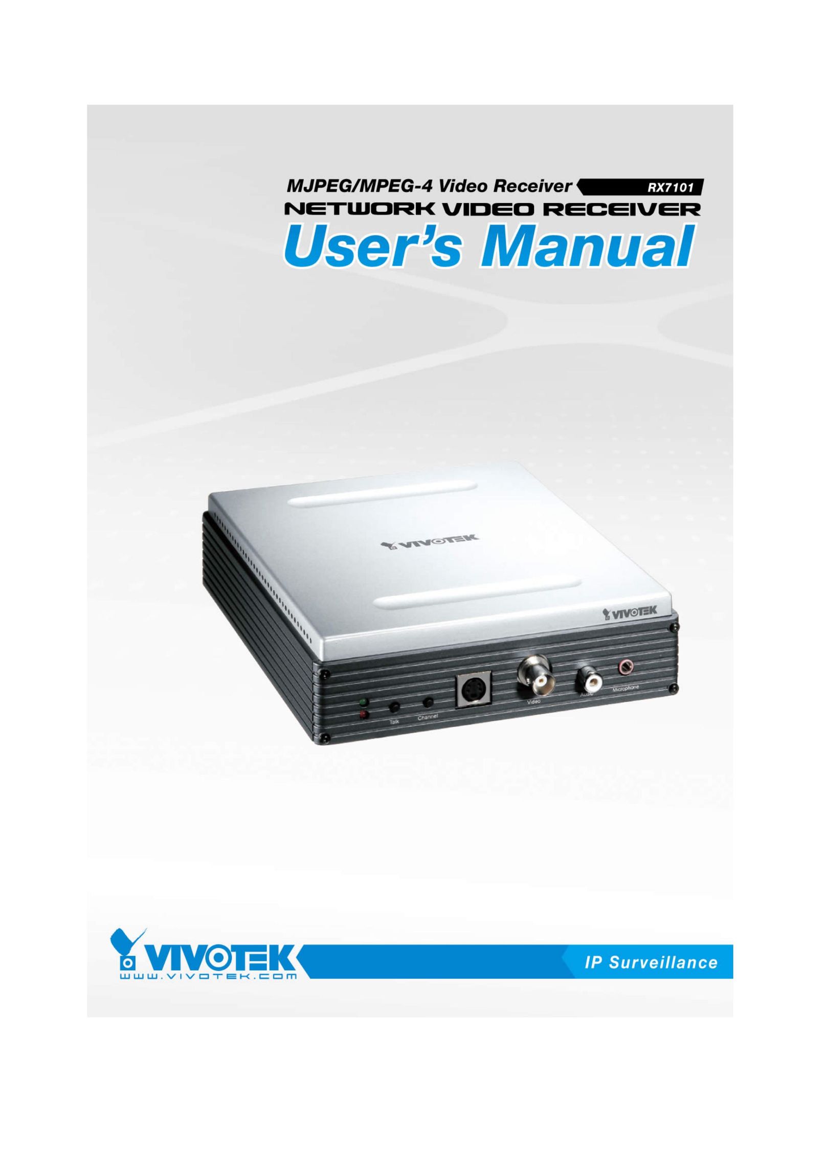 Vivotek RX7101 Stereo Receiver User Manual