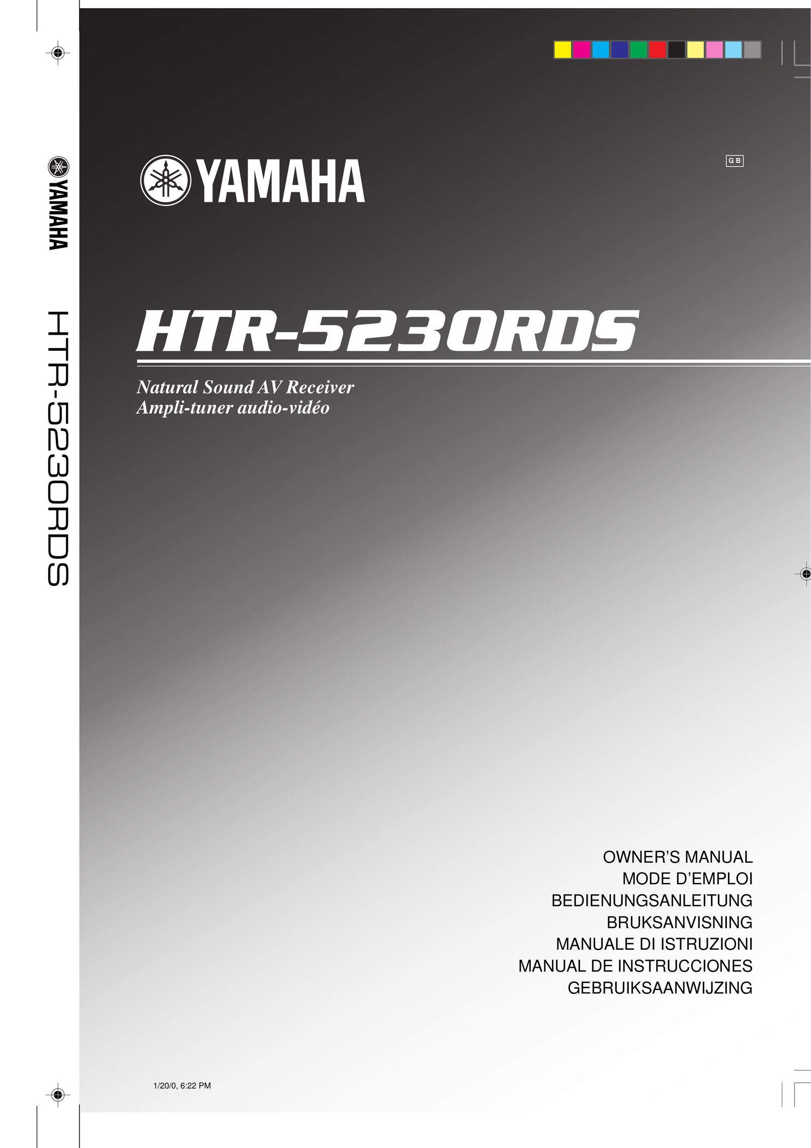 Yamaha HTR-5230RDS Stereo Receiver User Manual