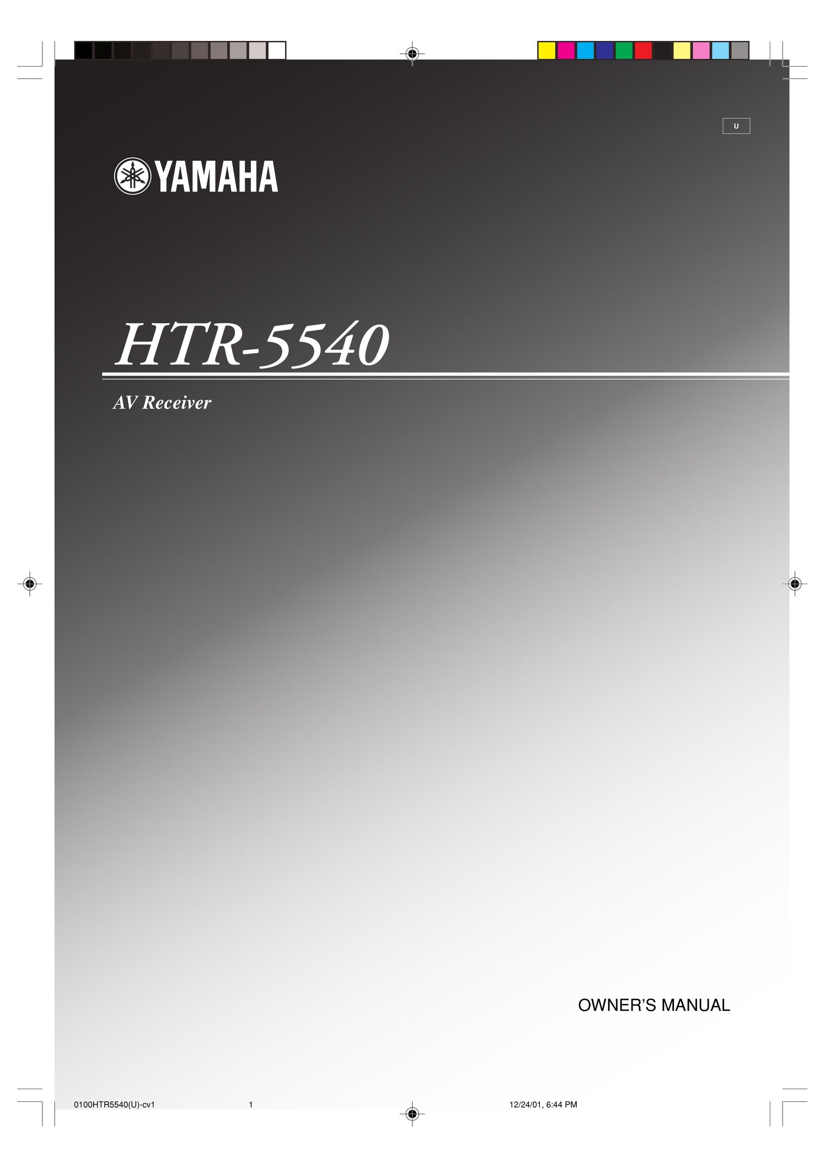 Yamaha HTR-5540 Stereo Receiver User Manual