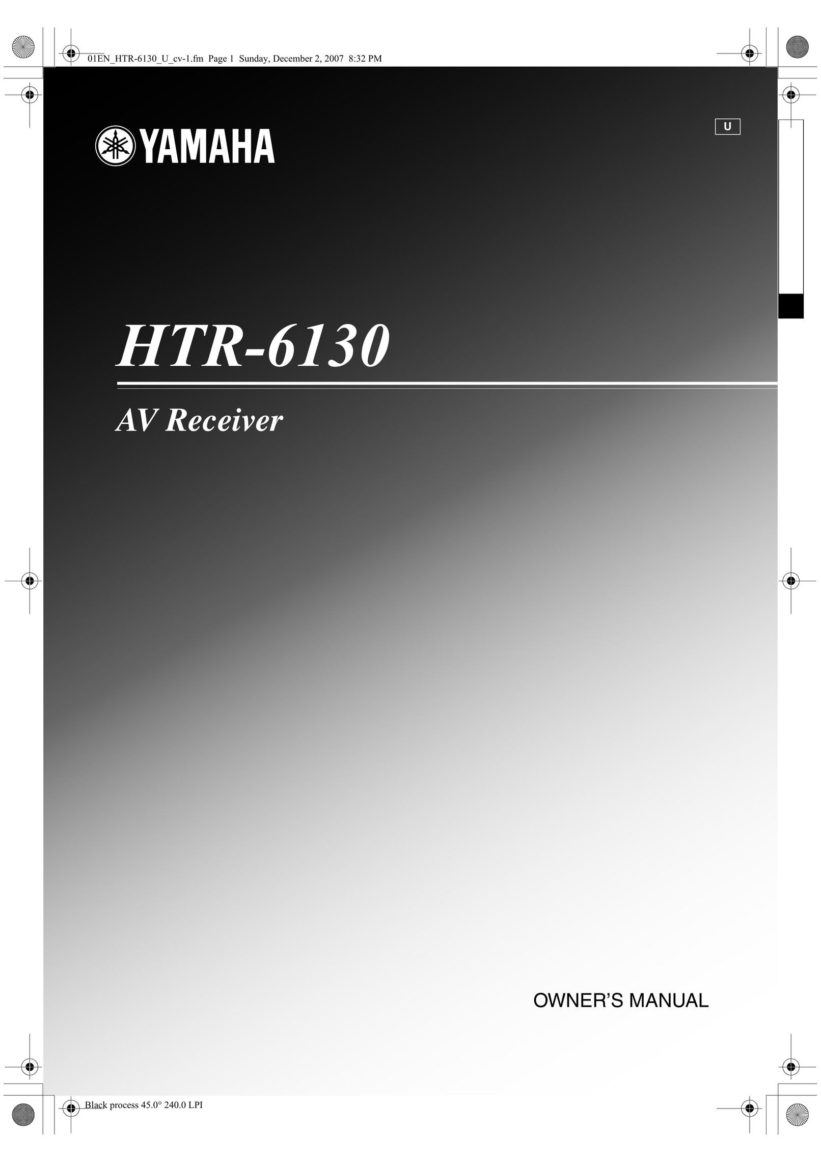 Yamaha HTR-6130 Stereo Receiver User Manual