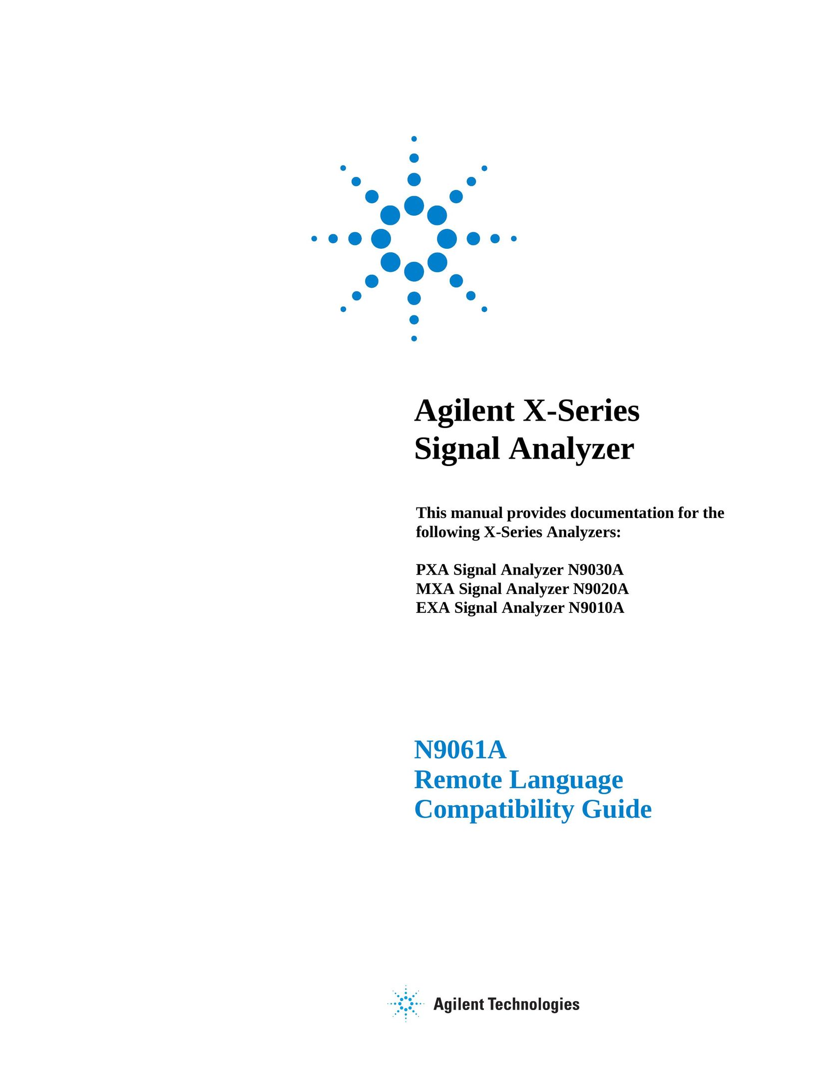 Agilent Technologies N9030a Stereo System User Manual