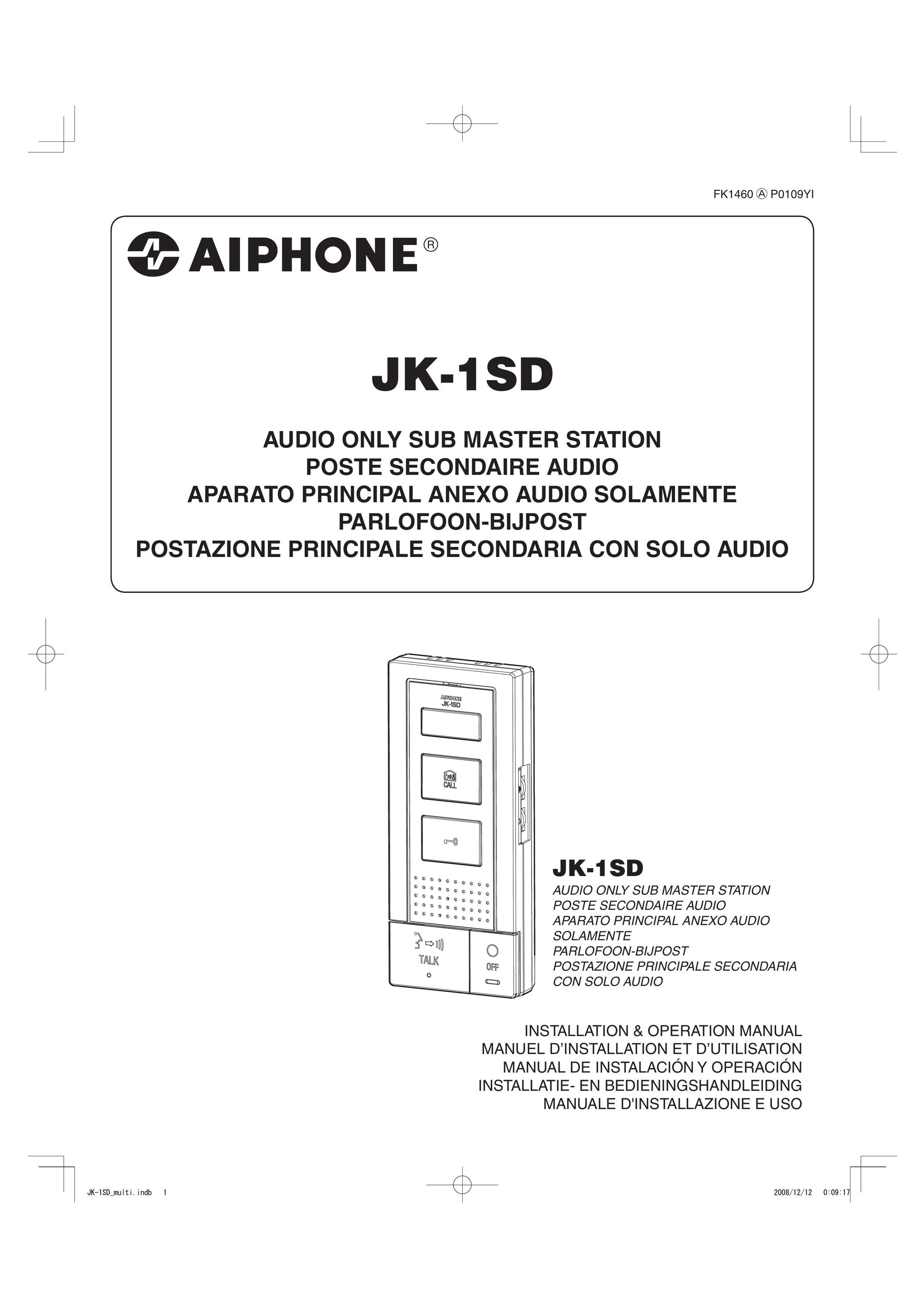 Aiphone JK-1SD Stereo System User Manual