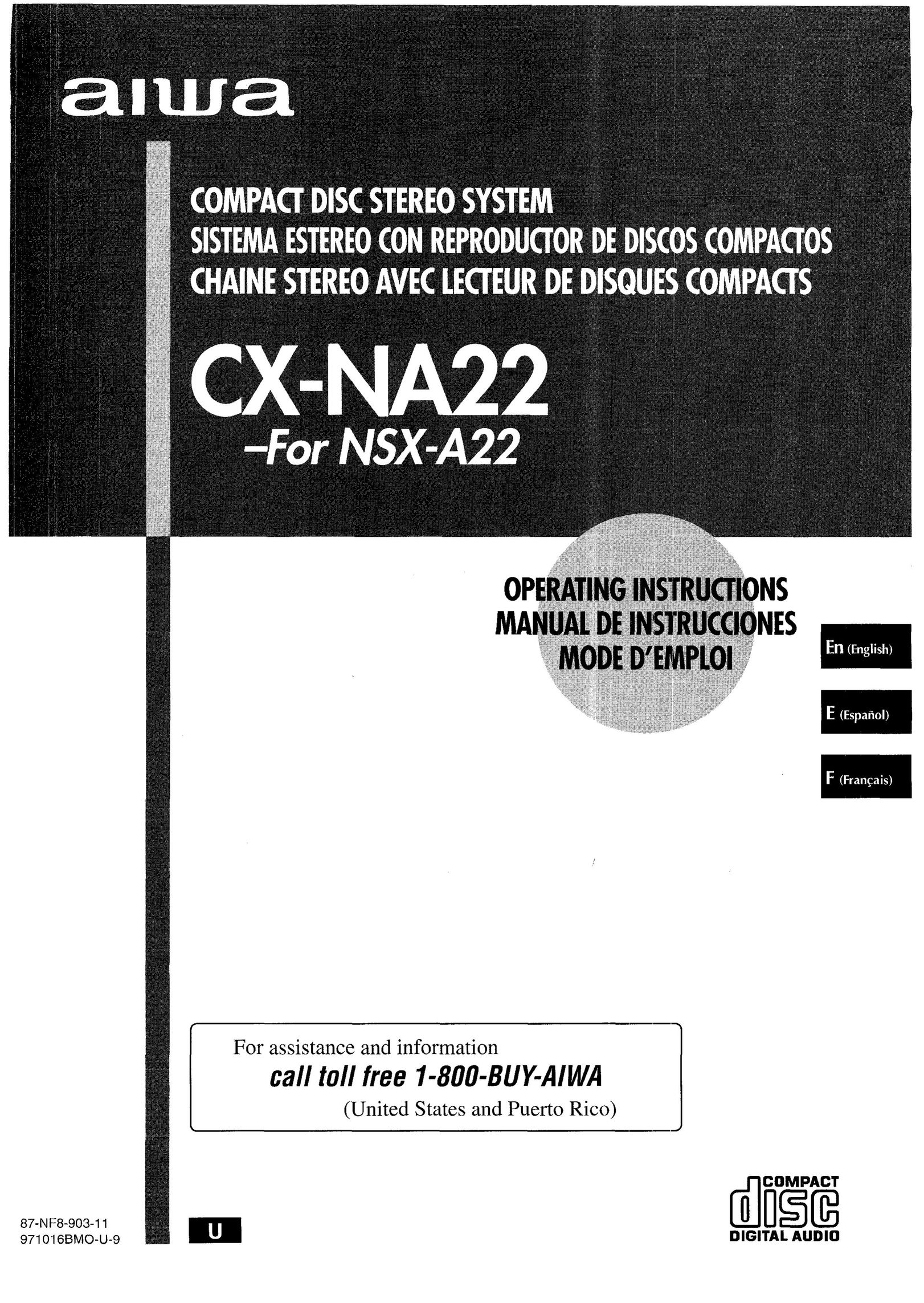 Aiwa CX-NA22 Stereo System User Manual