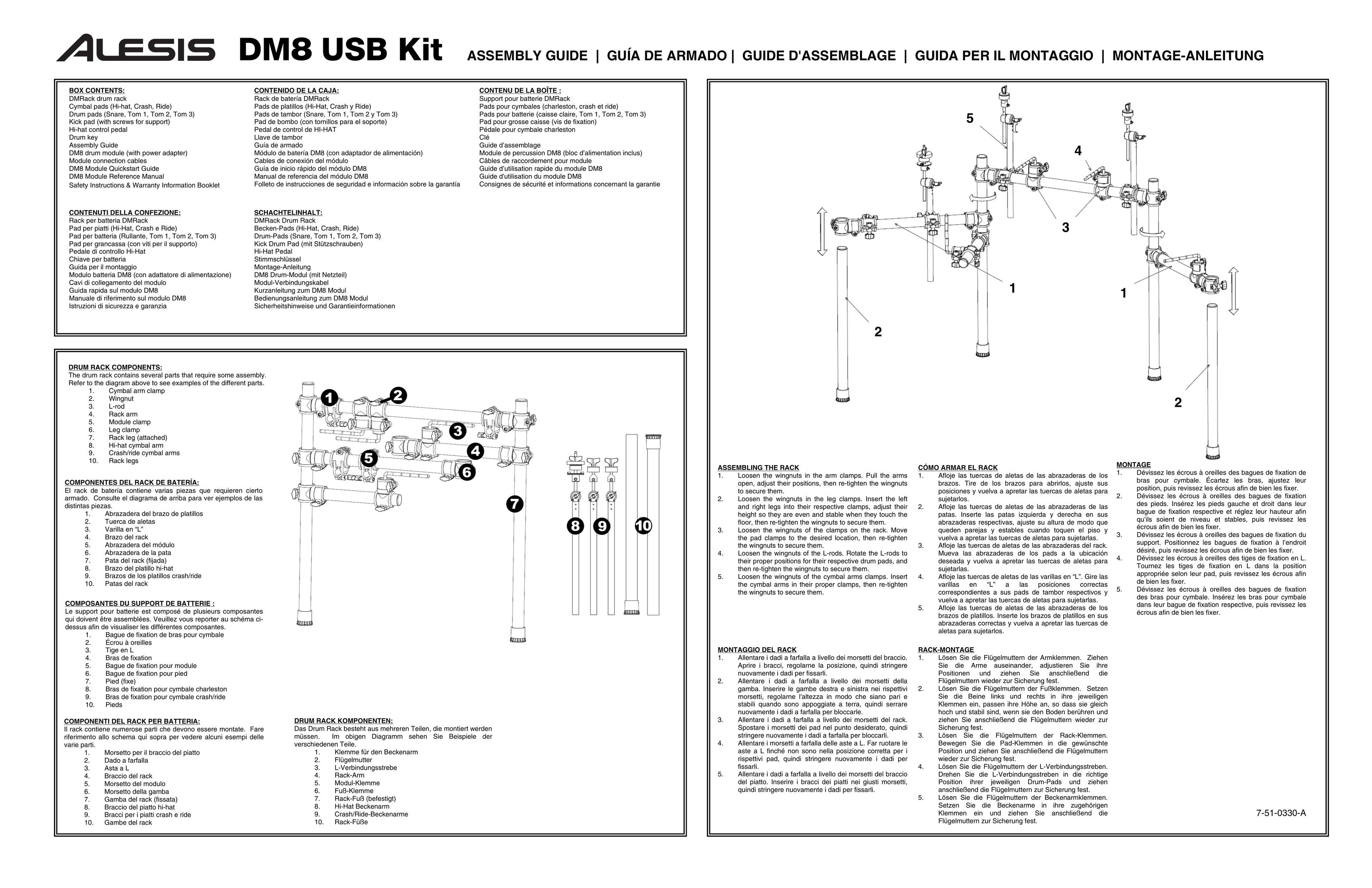 Alesis DM8 Stereo System User Manual