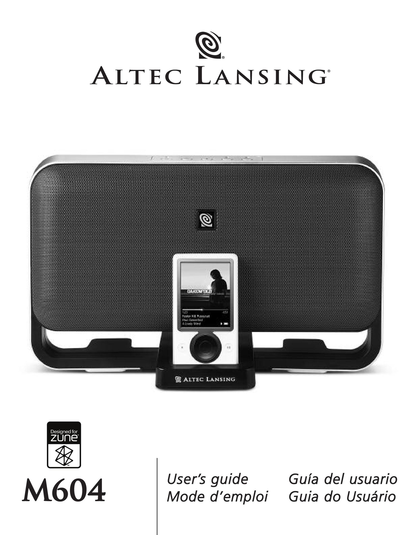 Altec Lansing M604 Stereo System User Manual