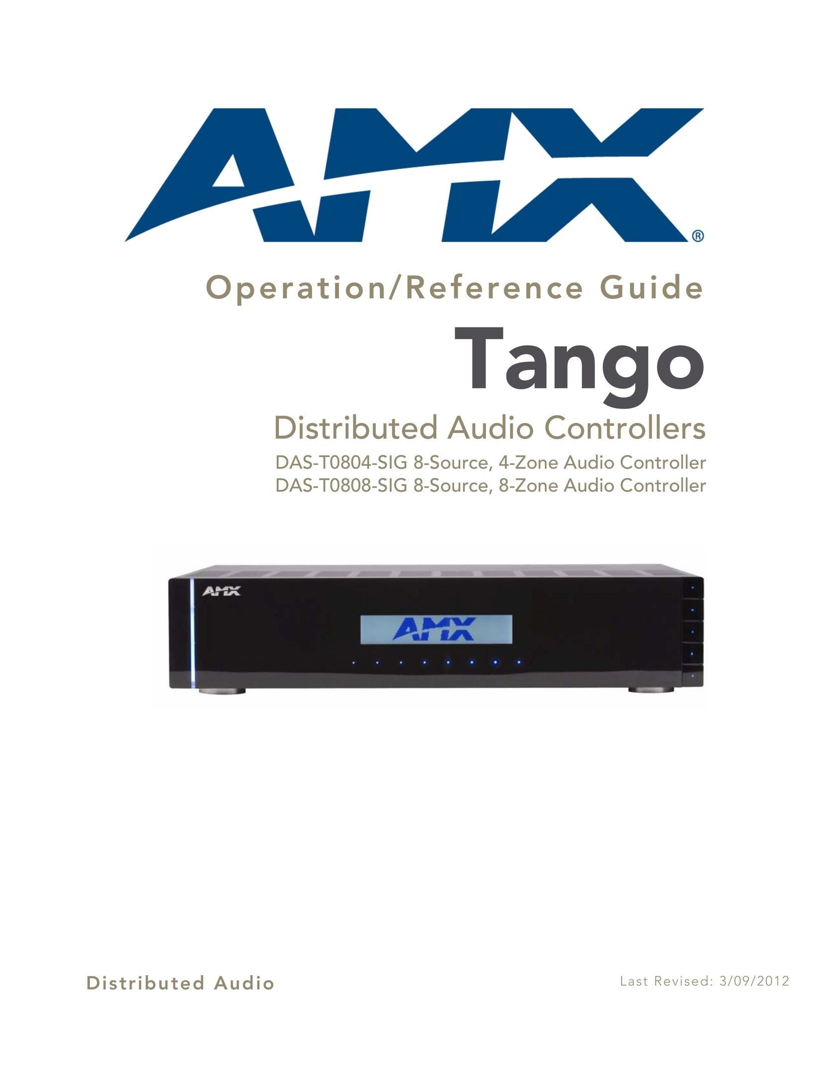 AMX DAS-T0804-SIG Stereo System User Manual