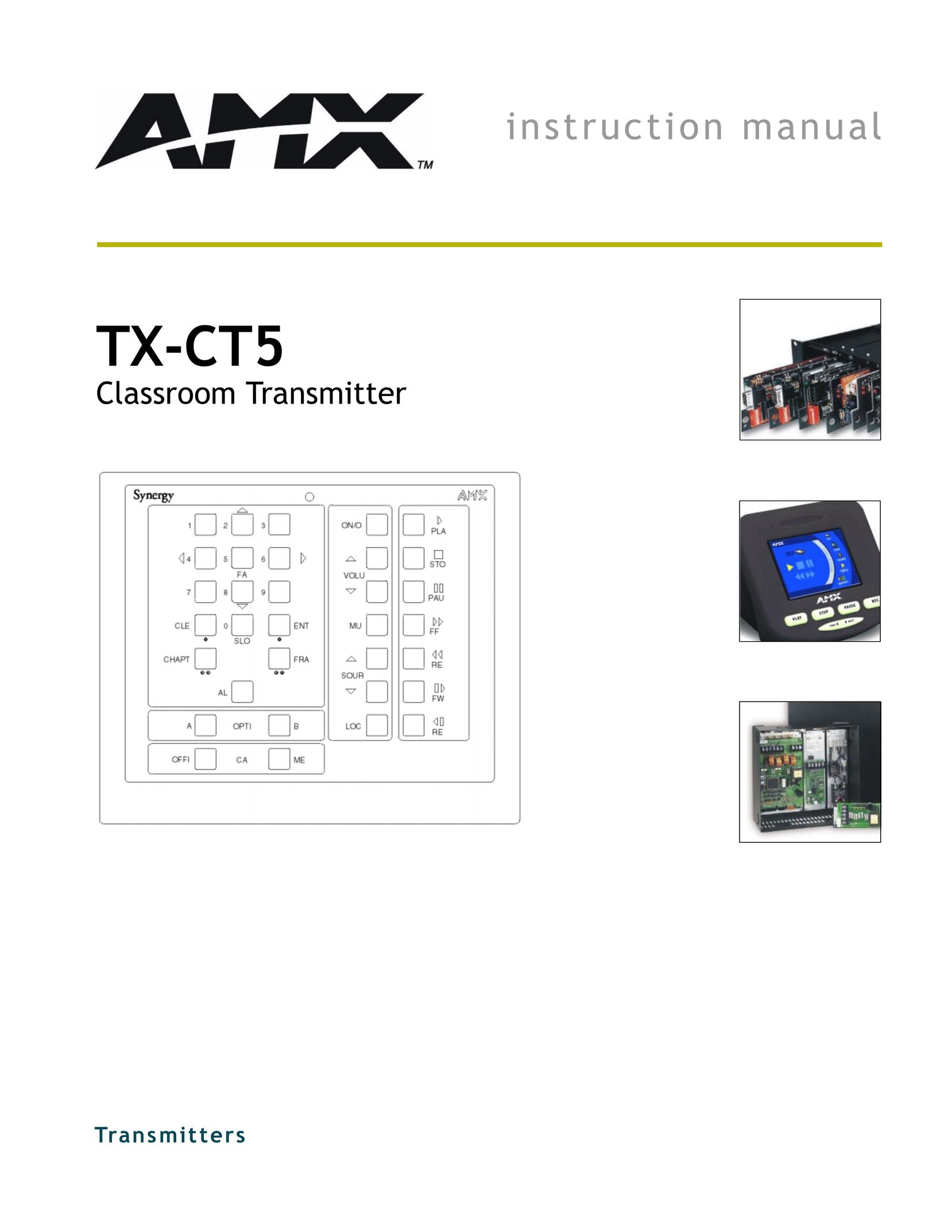 AMX TX-CT5 Stereo System User Manual