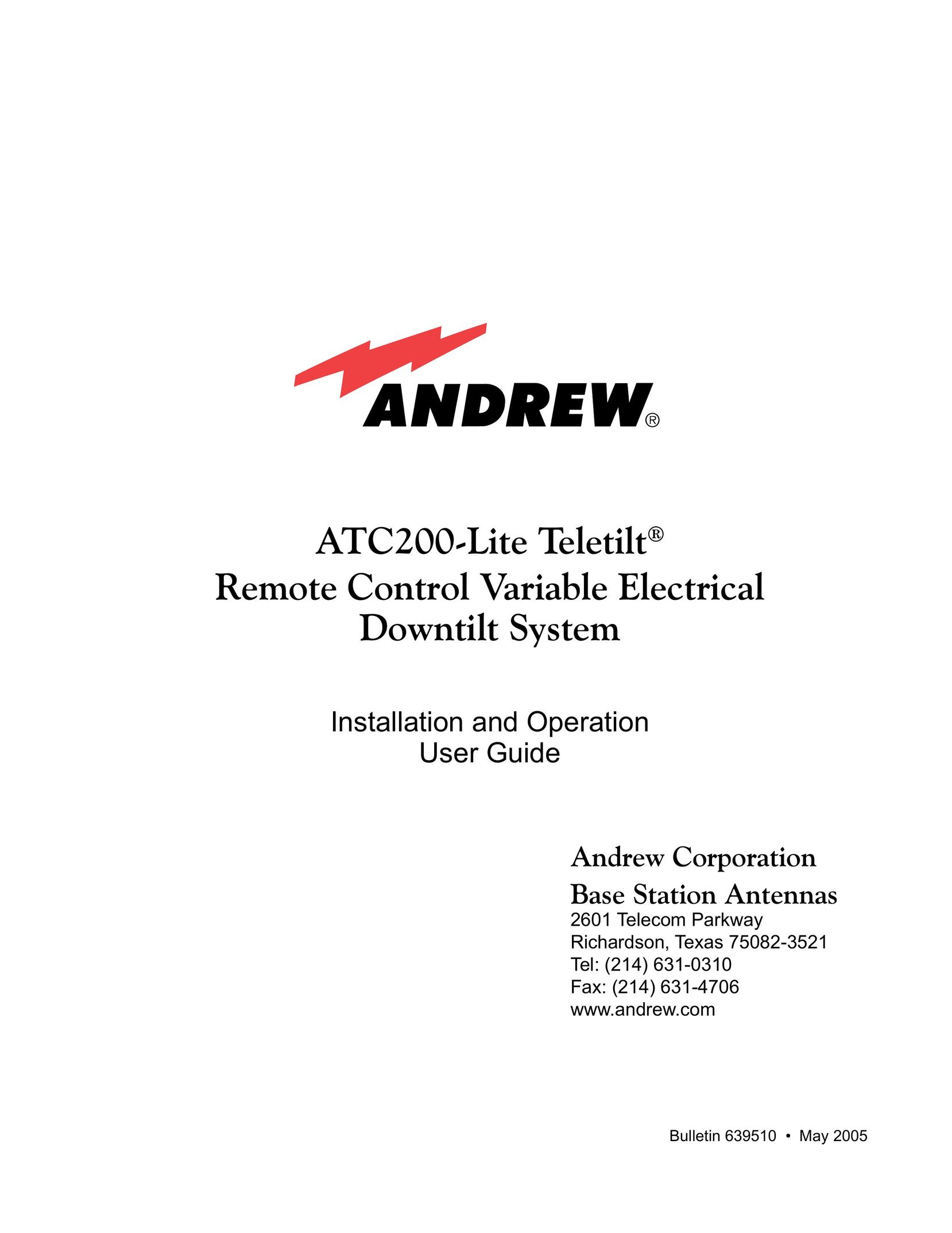 Andrew ATC200-Lite Stereo System User Manual