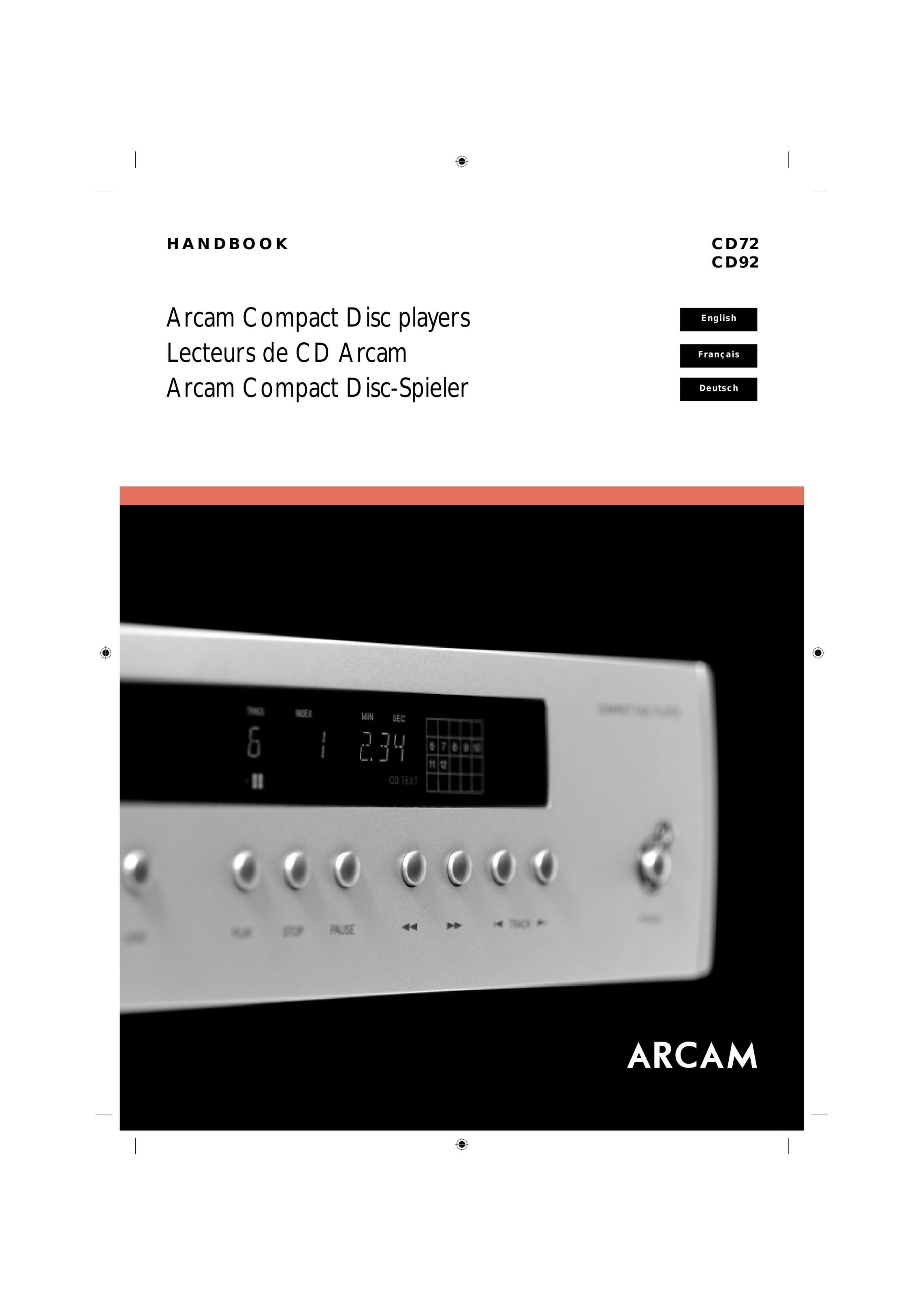 Arcam CD72 Stereo System User Manual