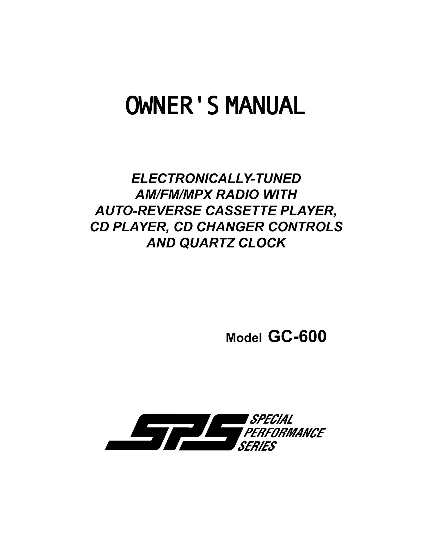 Audiovox AXTM600 Stereo System User Manual