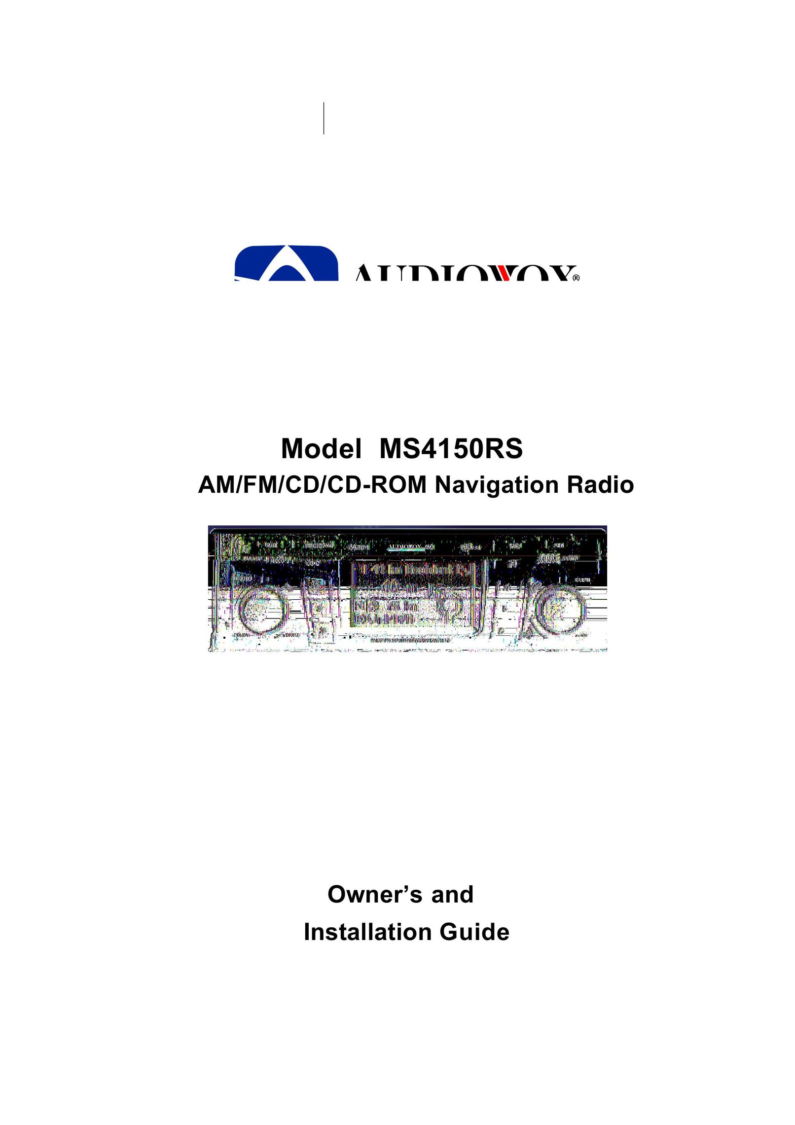 Audiovox MS4150RS Stereo System User Manual