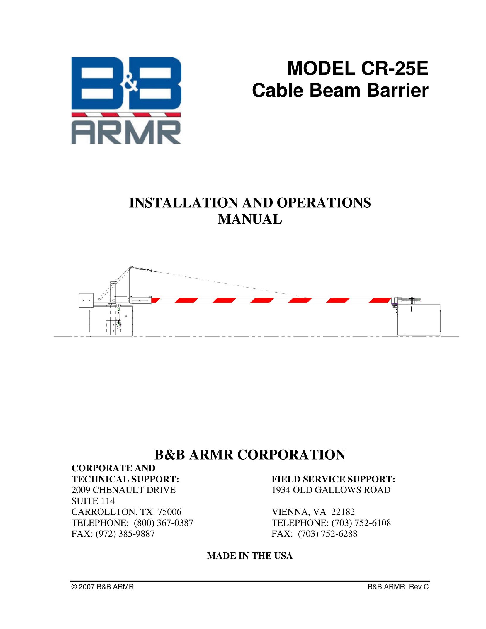 B&B Electronics CR-25E Stereo System User Manual