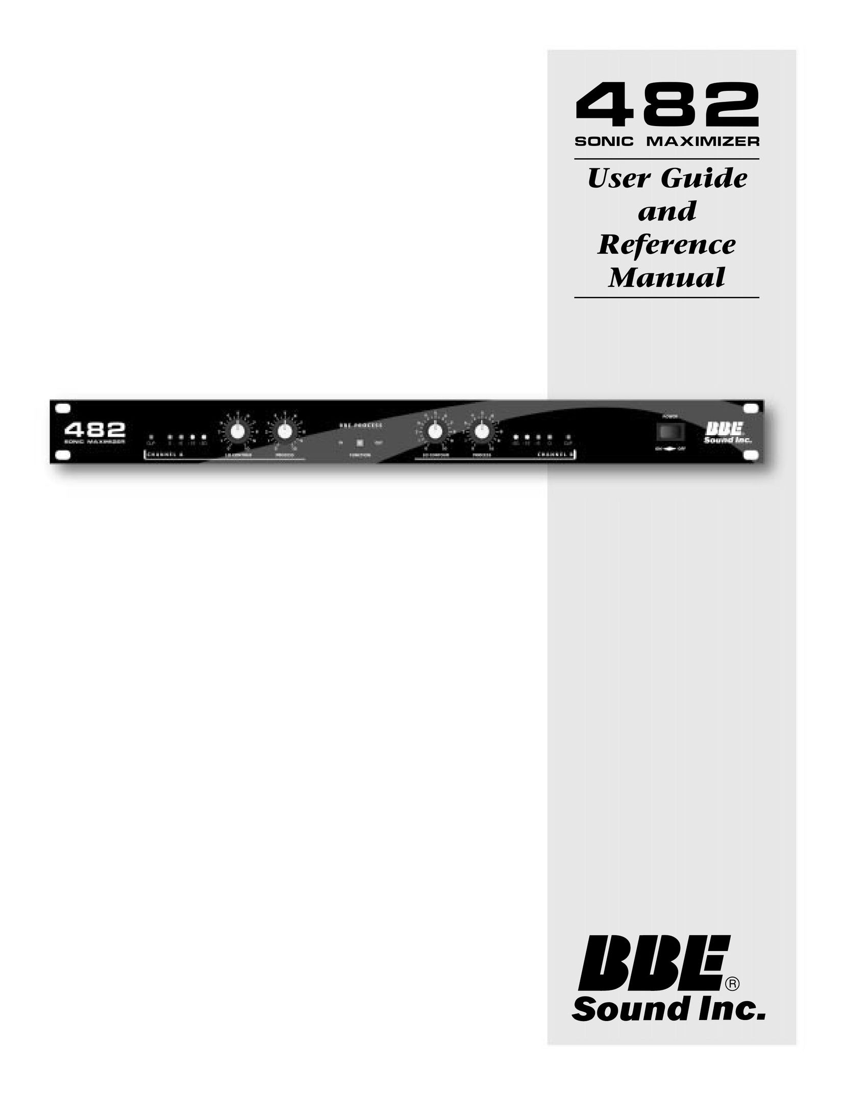 BBE 482 Stereo System User Manual