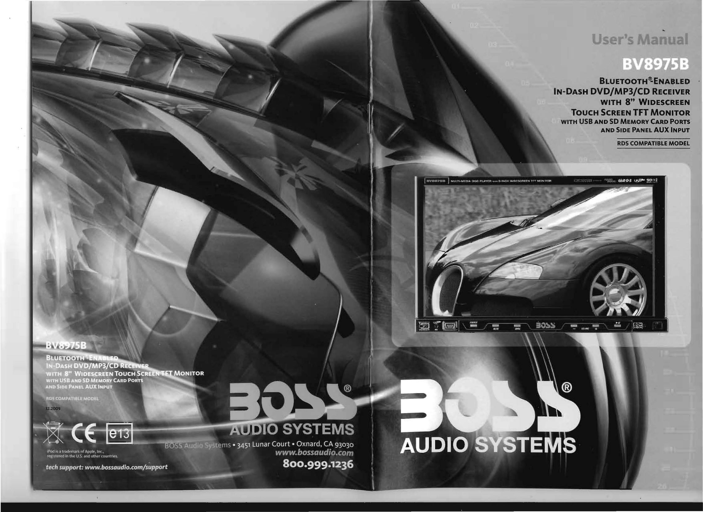 Boss Audio Systems BV8975B Stereo System User Manual