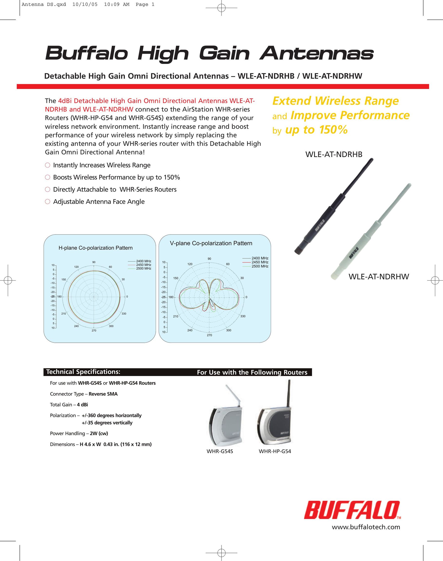 Buffalo Technology WLE-AT-NDBHB Stereo System User Manual