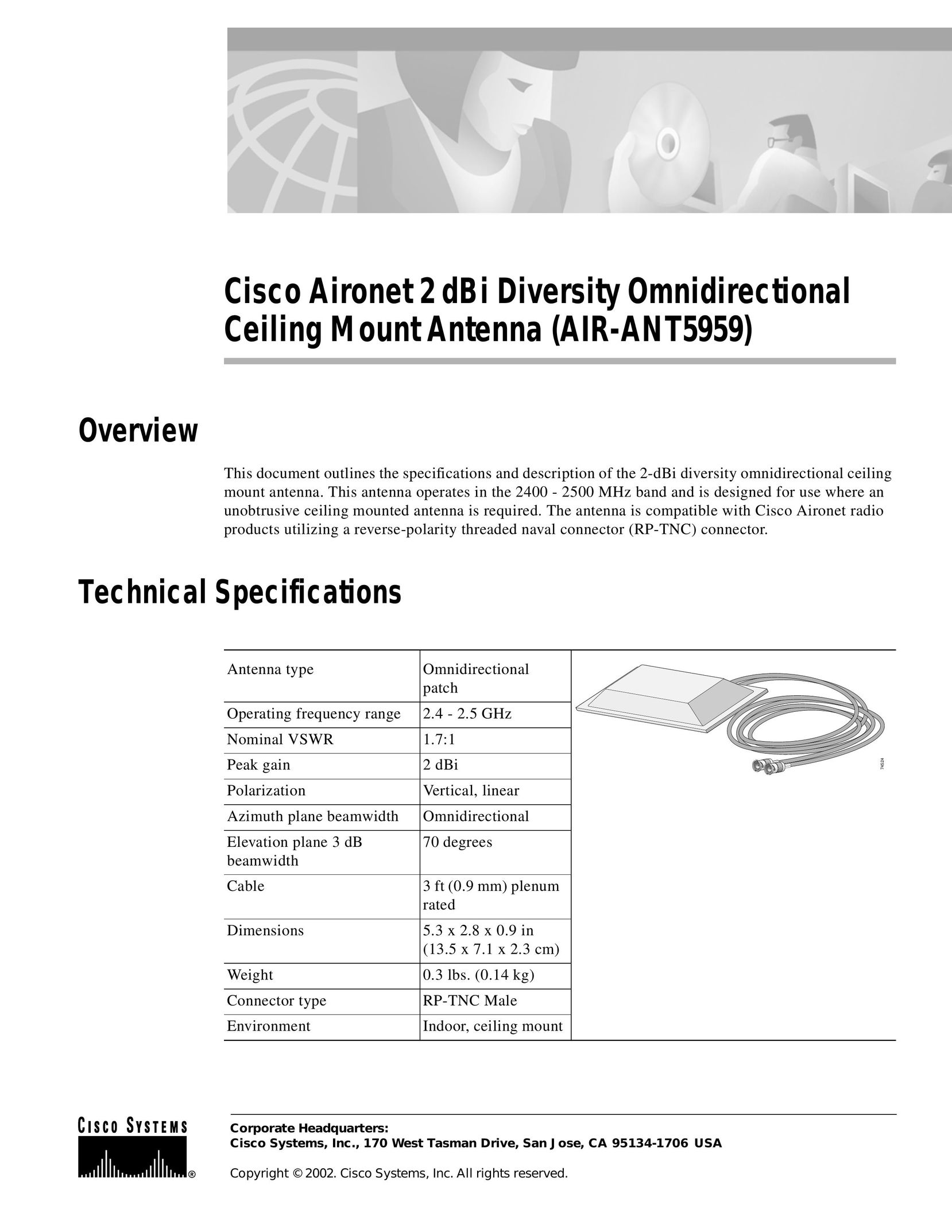 Cisco Systems AIR-ANT5959 Stereo System User Manual