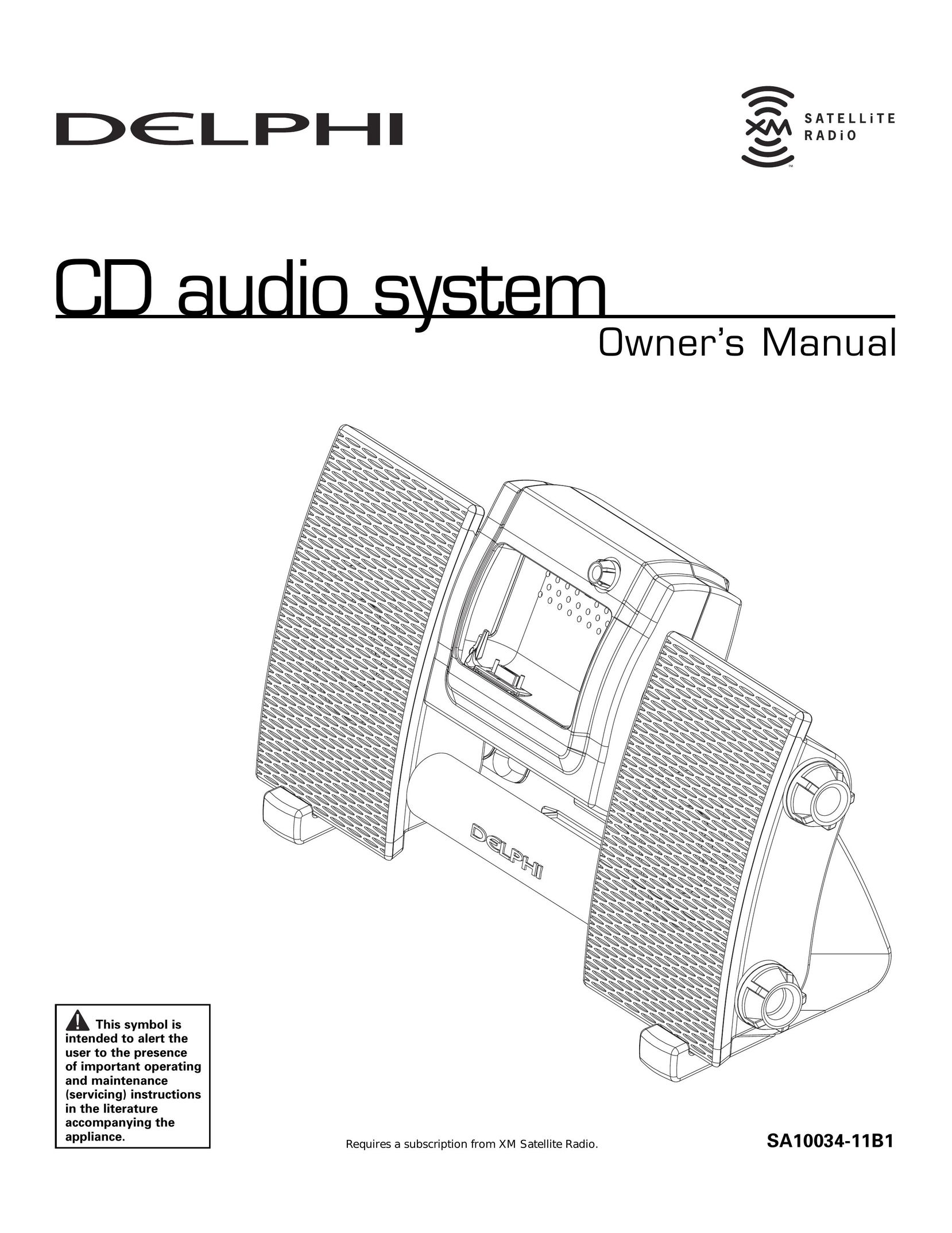 Delphi SA10034-11B1 Stereo System User Manual
