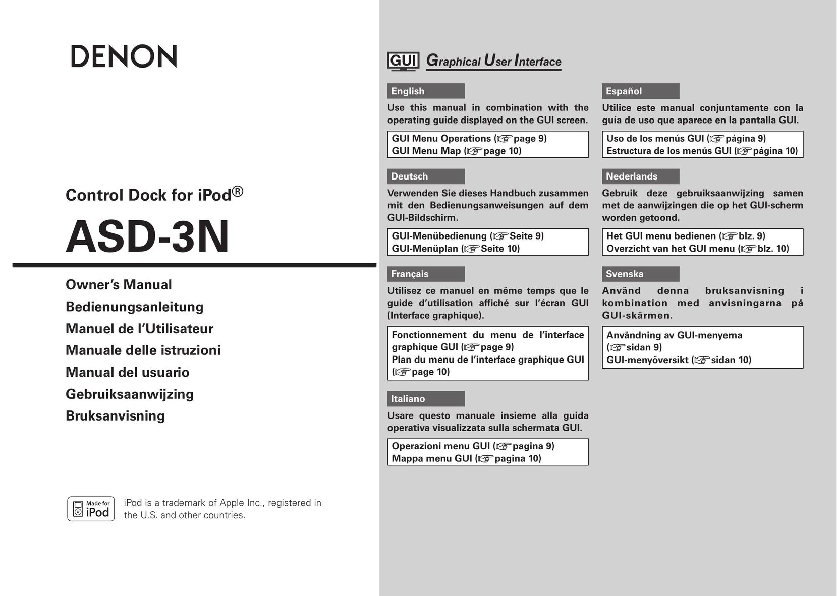 Denon ASD-3N Stereo System User Manual