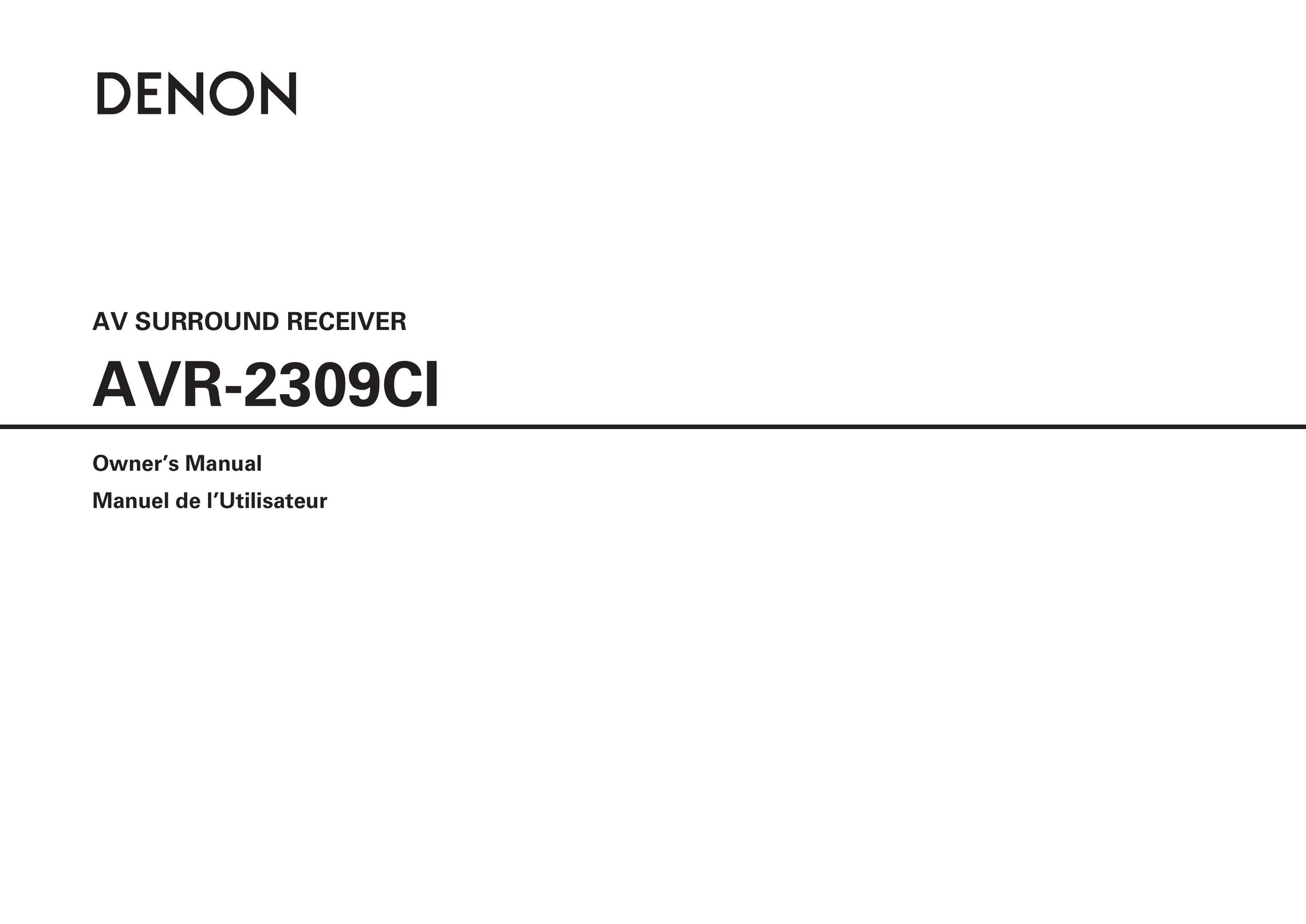 Denon AVR-2309CI Stereo System User Manual