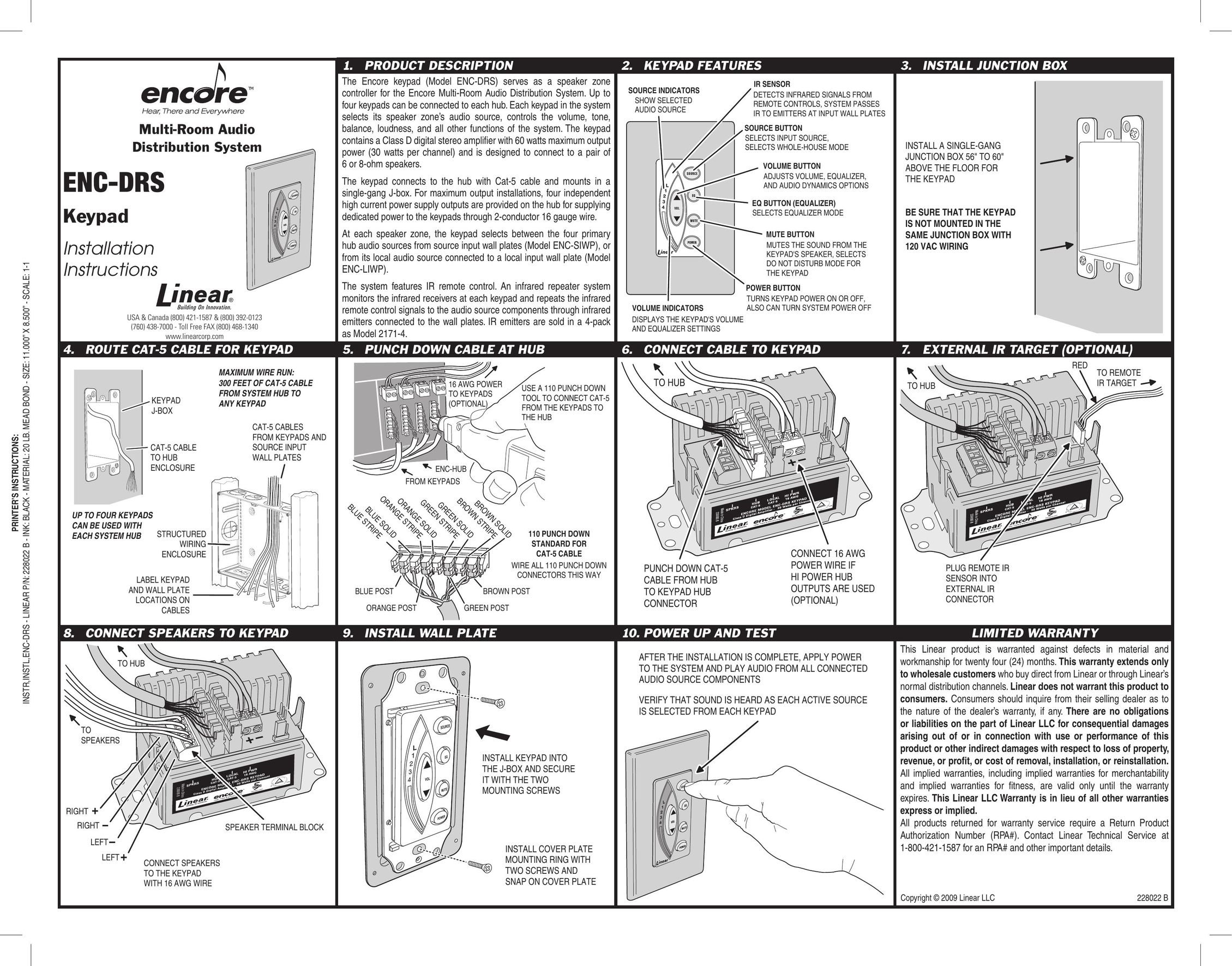 Encore electronic ENC-DRS Stereo System User Manual