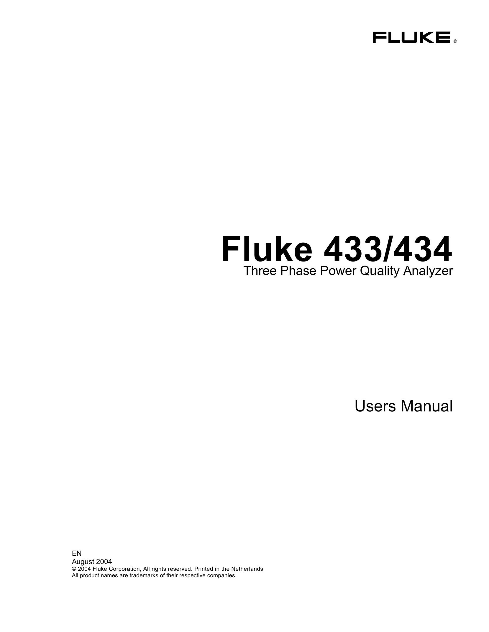 Fluke 434 Stereo System User Manual