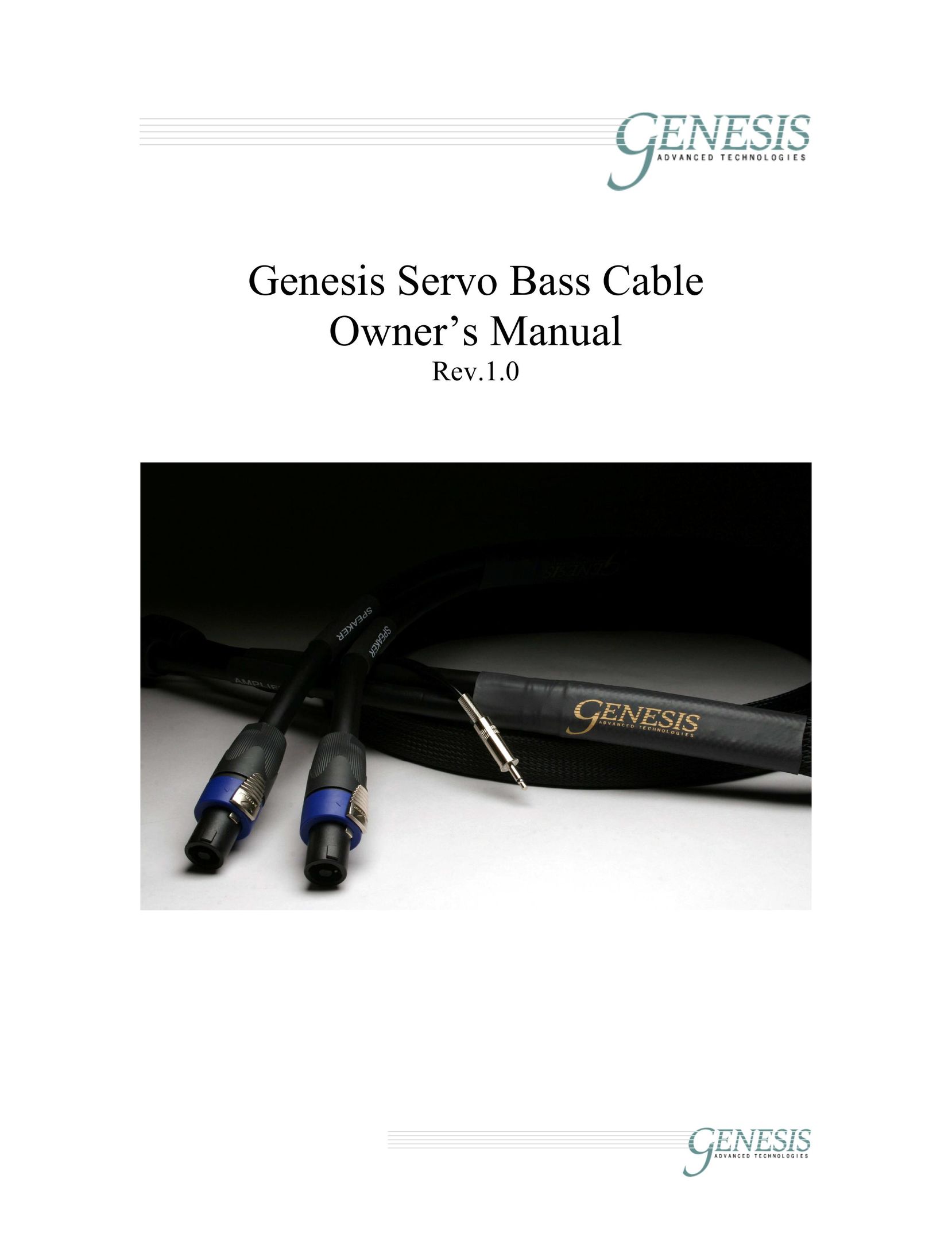 Genesis Advanced Technologies Servo/Bass Stereo System User Manual