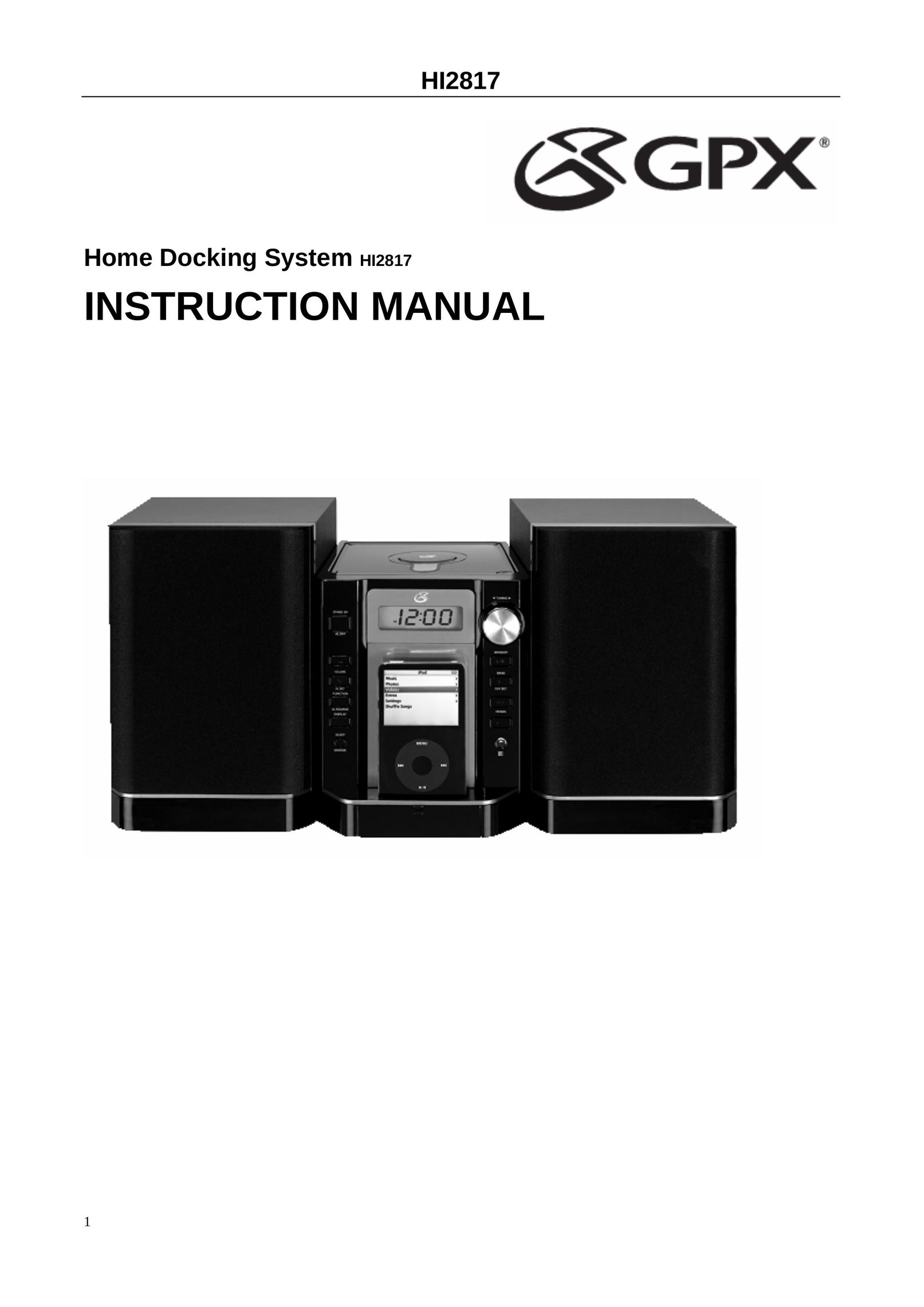 GPX HI2817 Stereo System User Manual