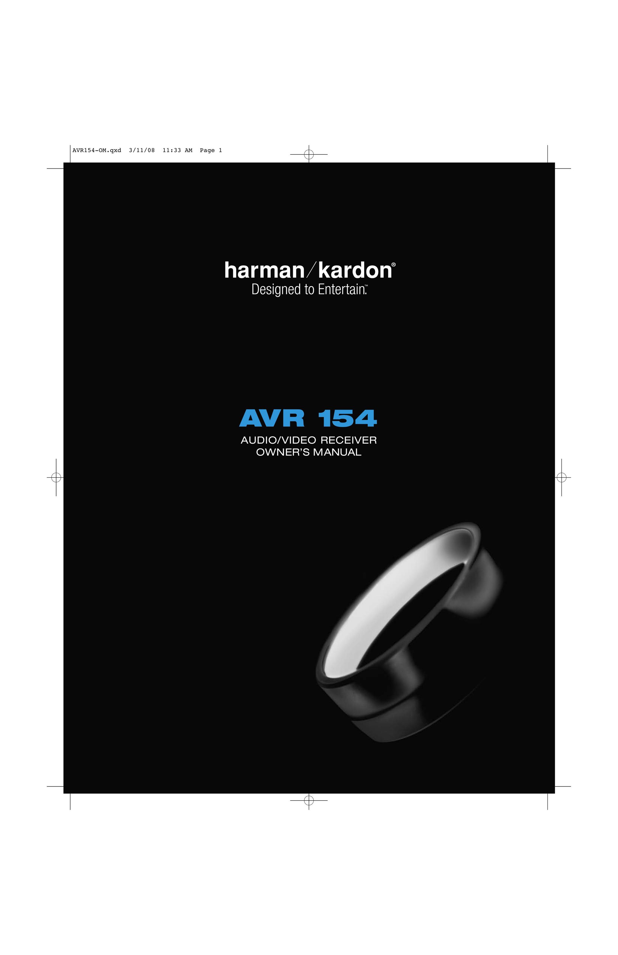 Harman-Kardon AVR 154 Stereo System User Manual