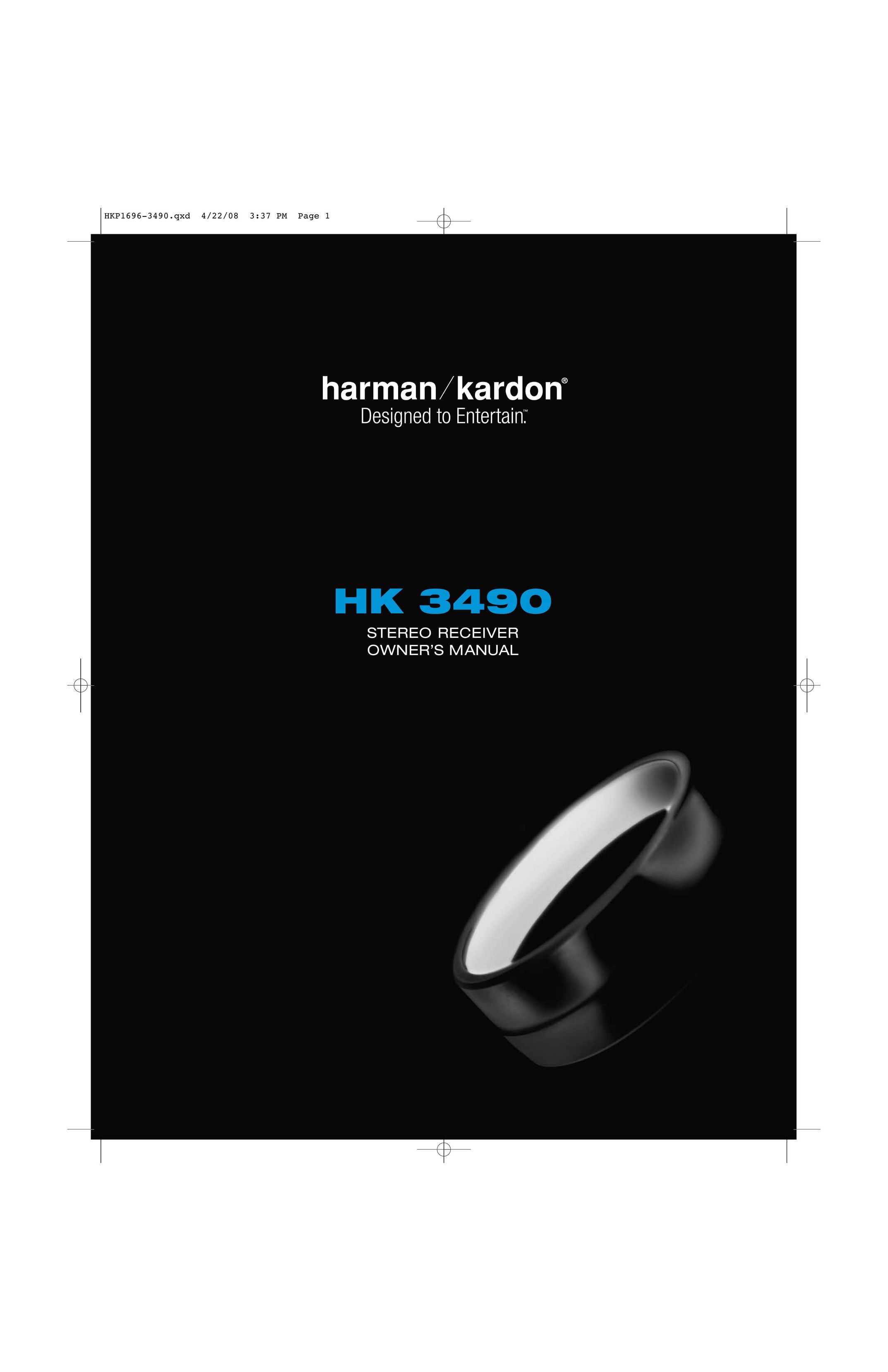 Harman-Kardon HK3490 Stereo System User Manual