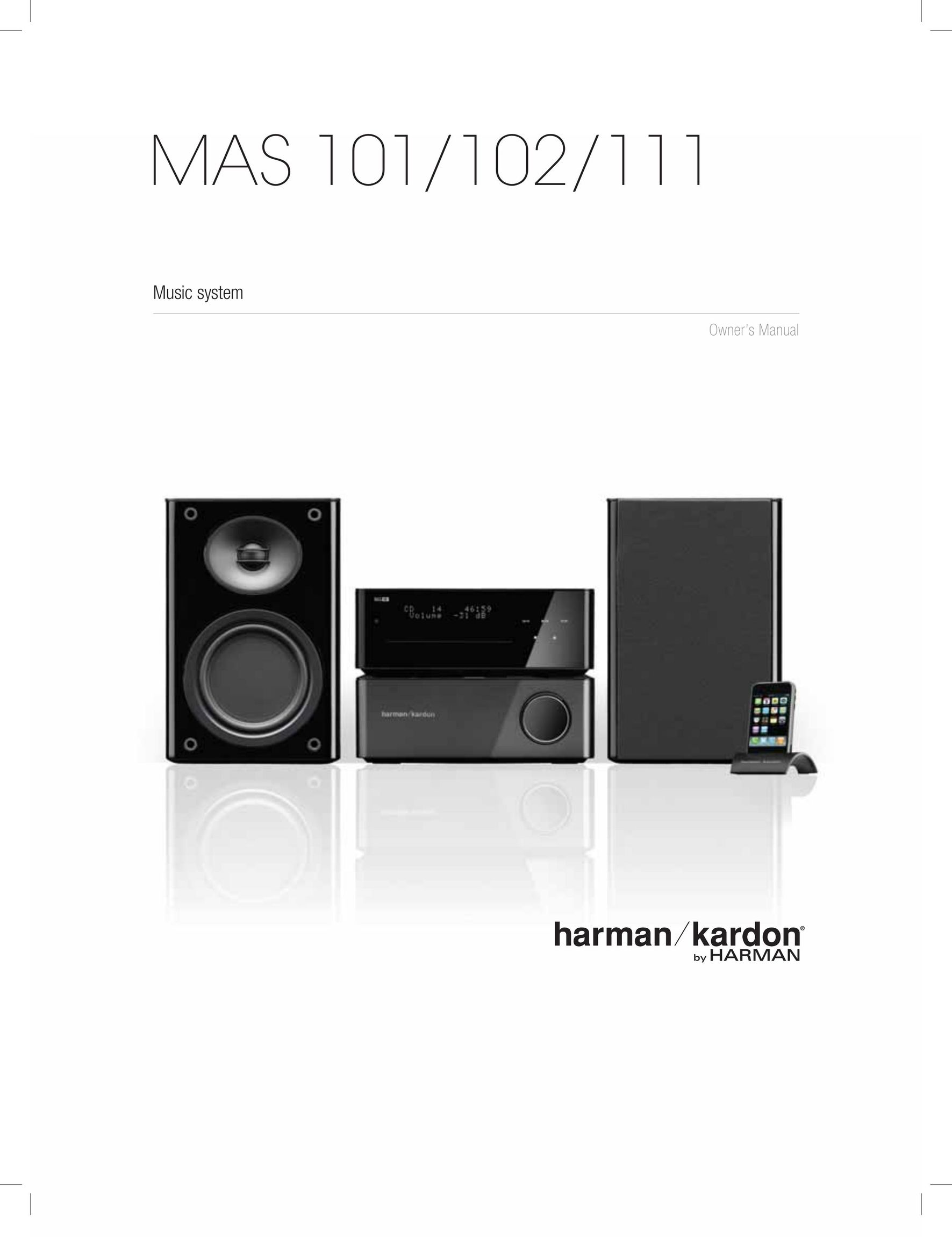 Harman-Kardon MAS 101 Stereo System User Manual